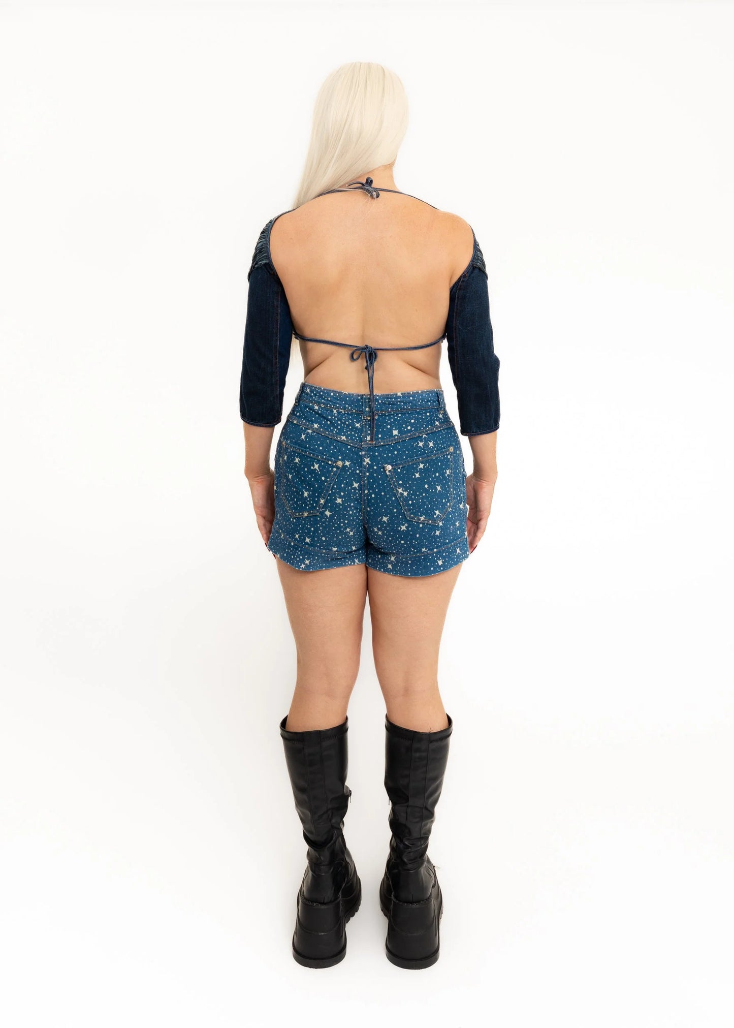 Jean Paul Gaultier Jean’s Denim fringed bustier top