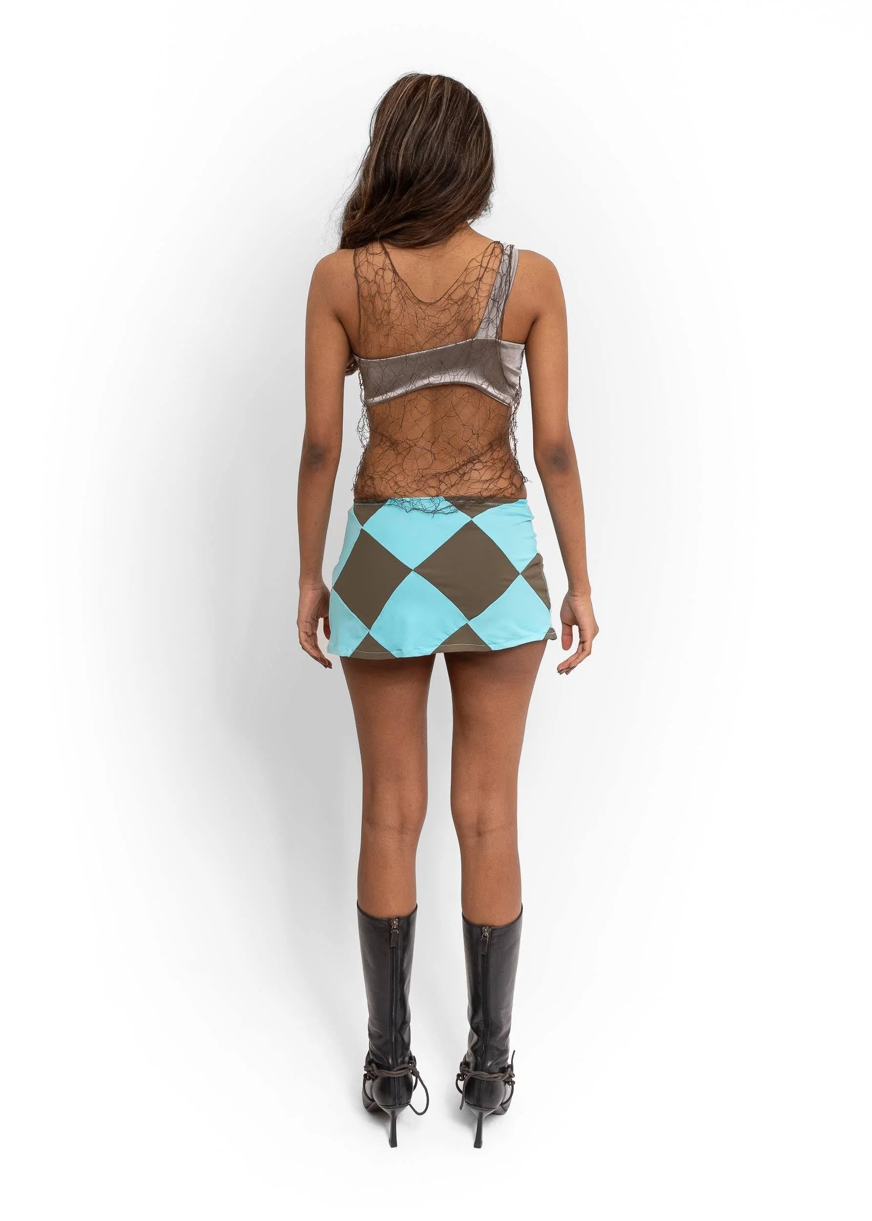 Catherine Boddy Diamond Swim Mini Skirt