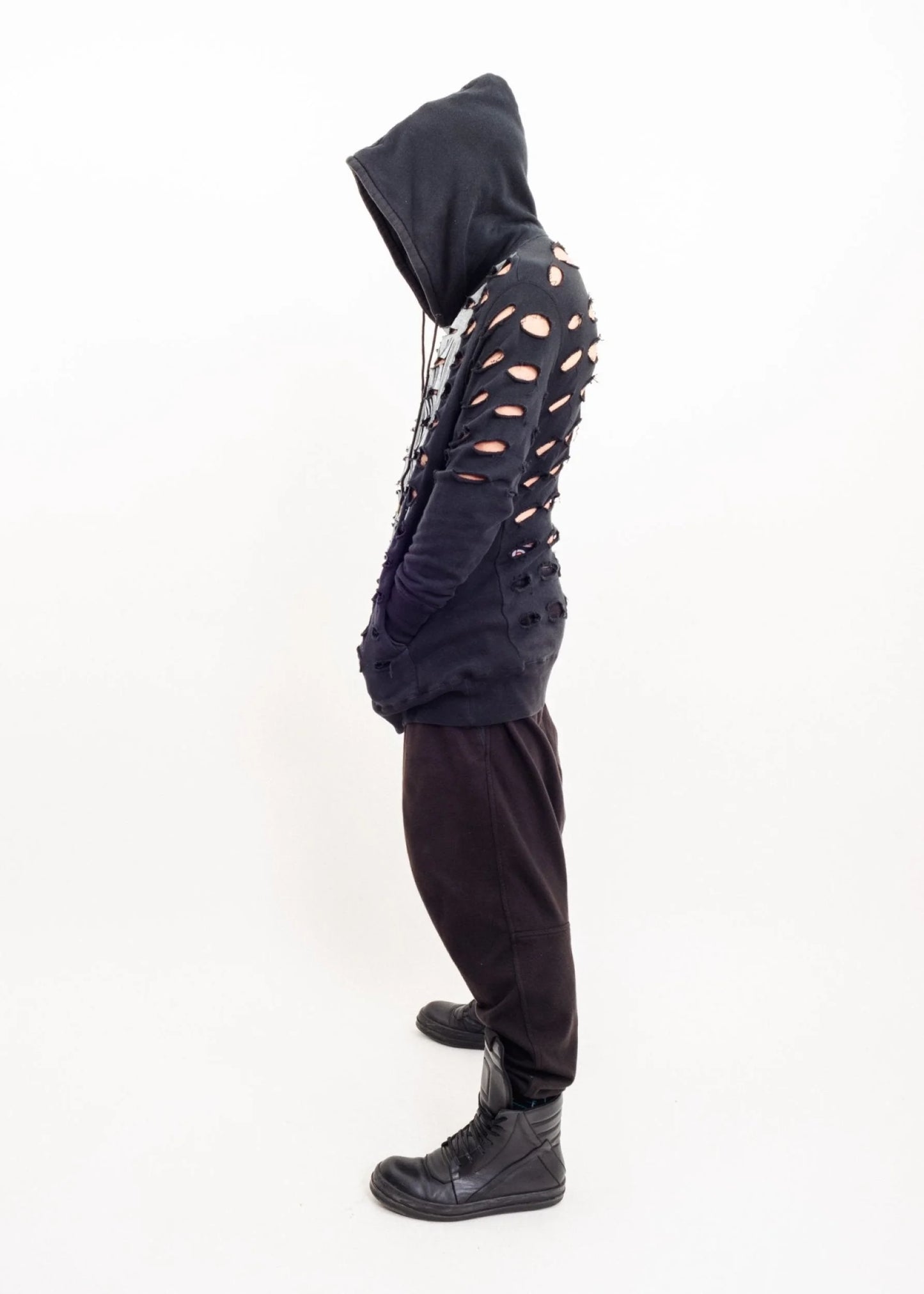 Jie Da Distressed hoodie