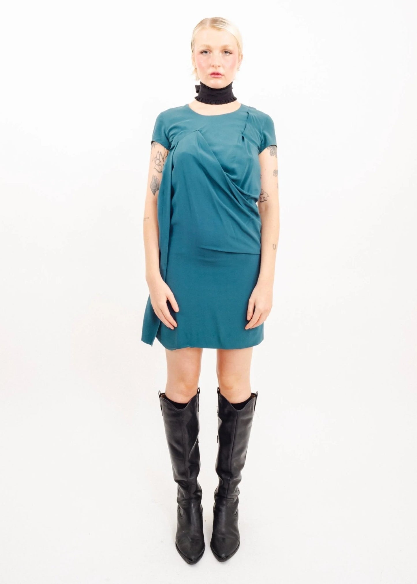 Maison Margiela Silk draped dress