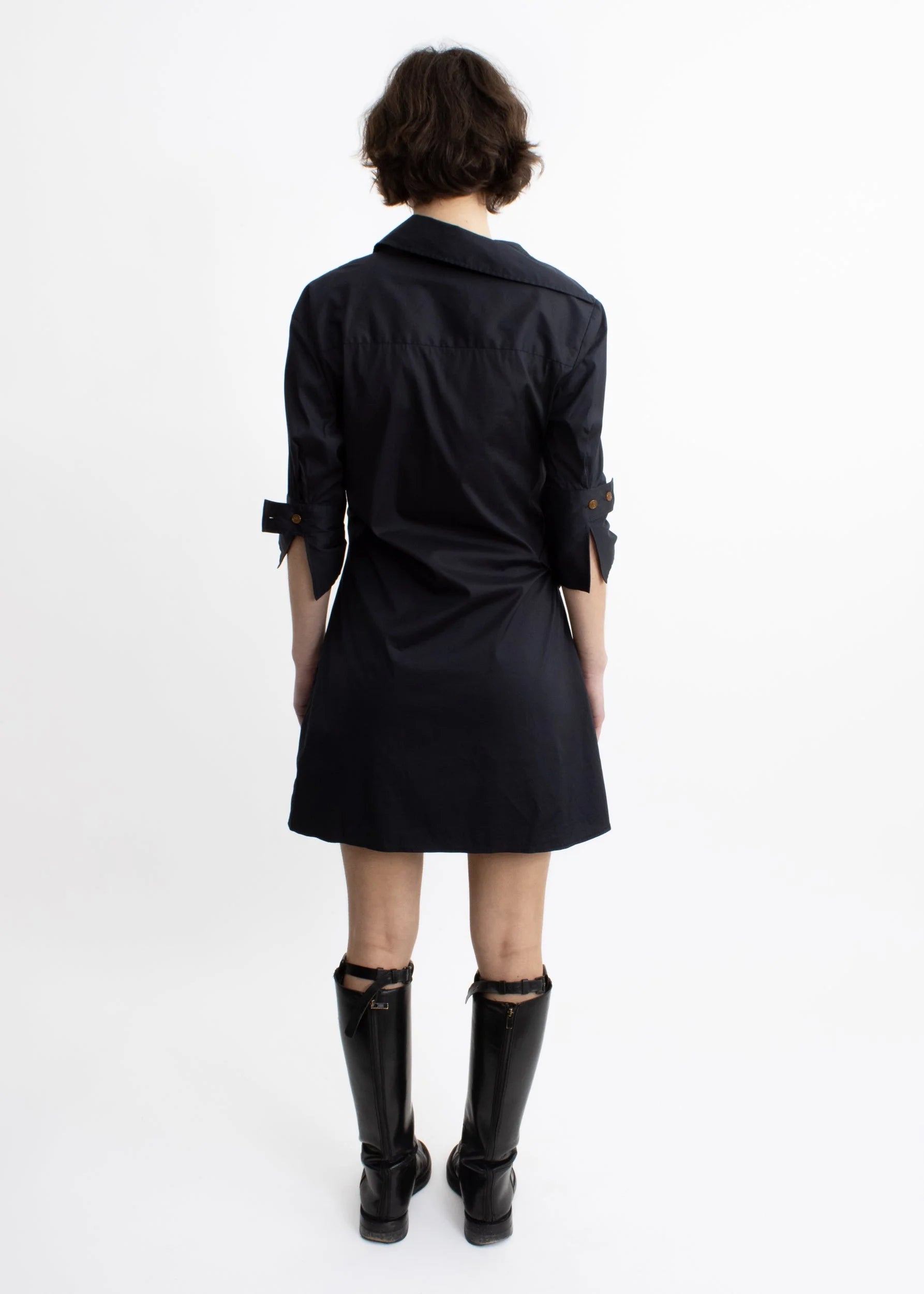 Vivienne Westwood Red Label ’Drunken tailor’ style asymmetric shirt dress