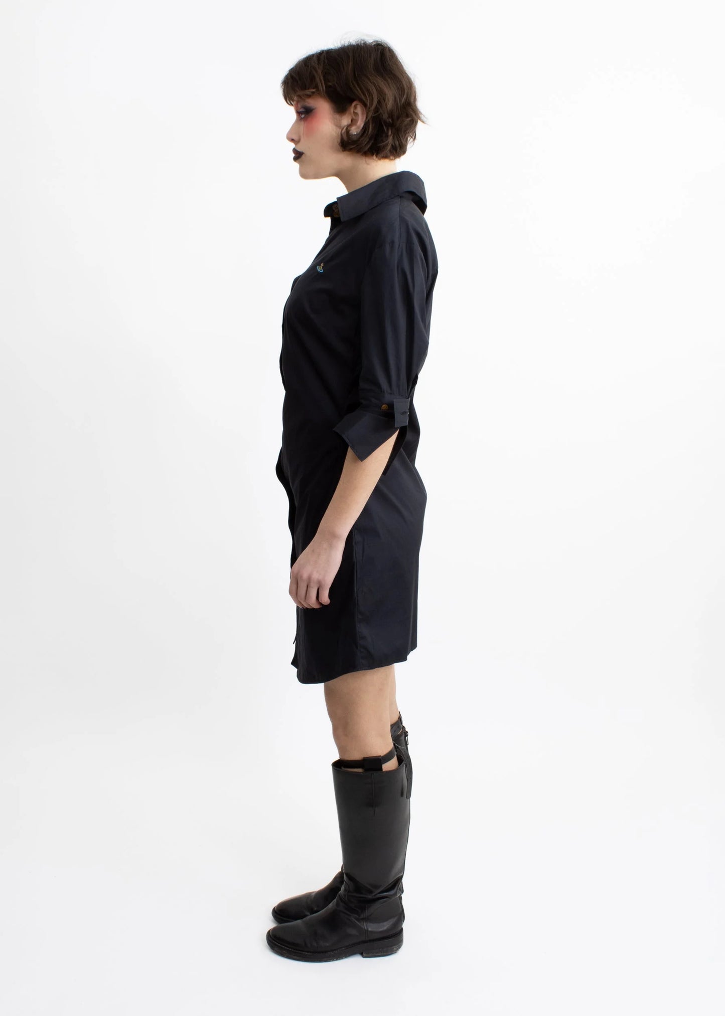 Vivienne Westwood Red Label ’Drunken tailor’ style asymmetric shirt dress