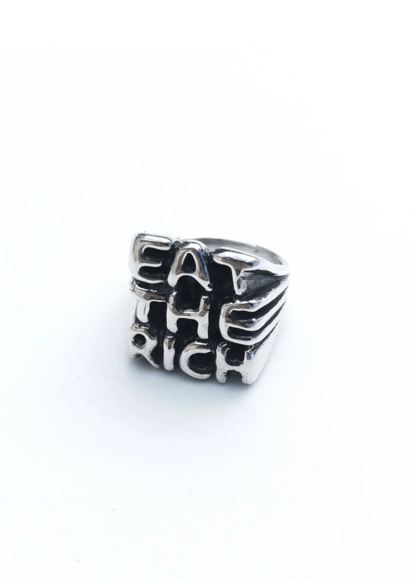 Screaming Jewellery Eat The Rich ring