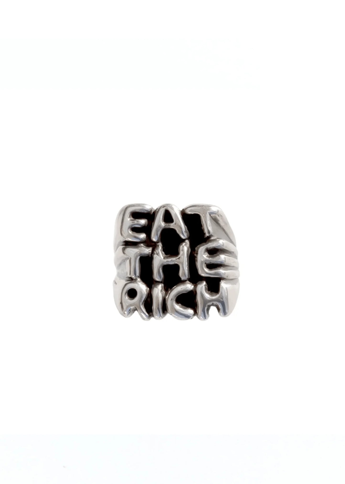 Screaming Jewellery Eat The Rich ring
