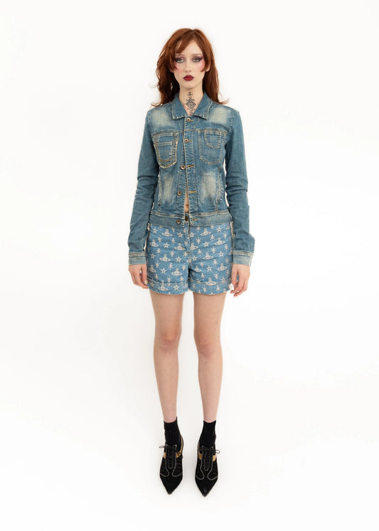 Plein Sud Engineered denim jacket