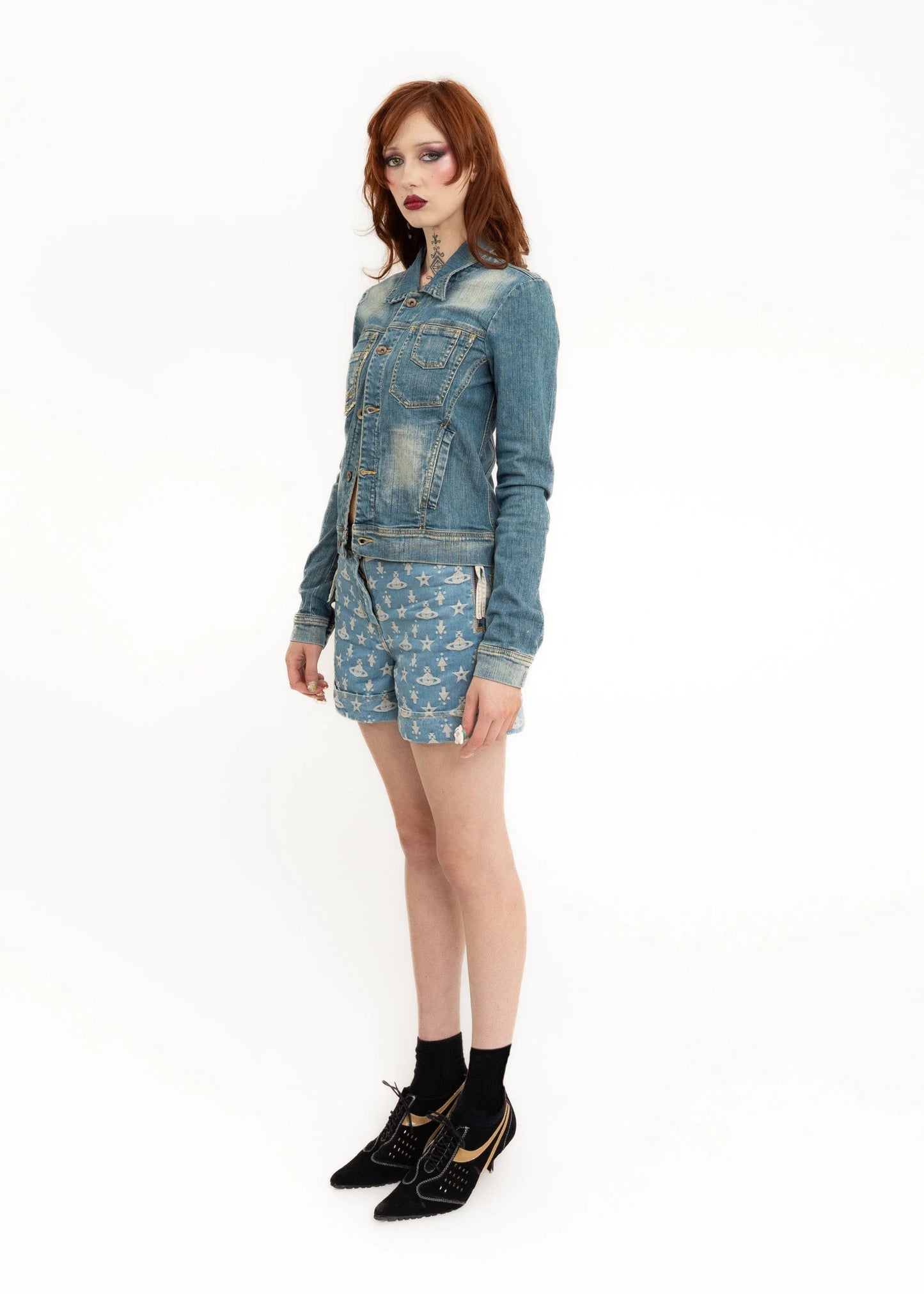 Plein Sud Engineered denim jacket