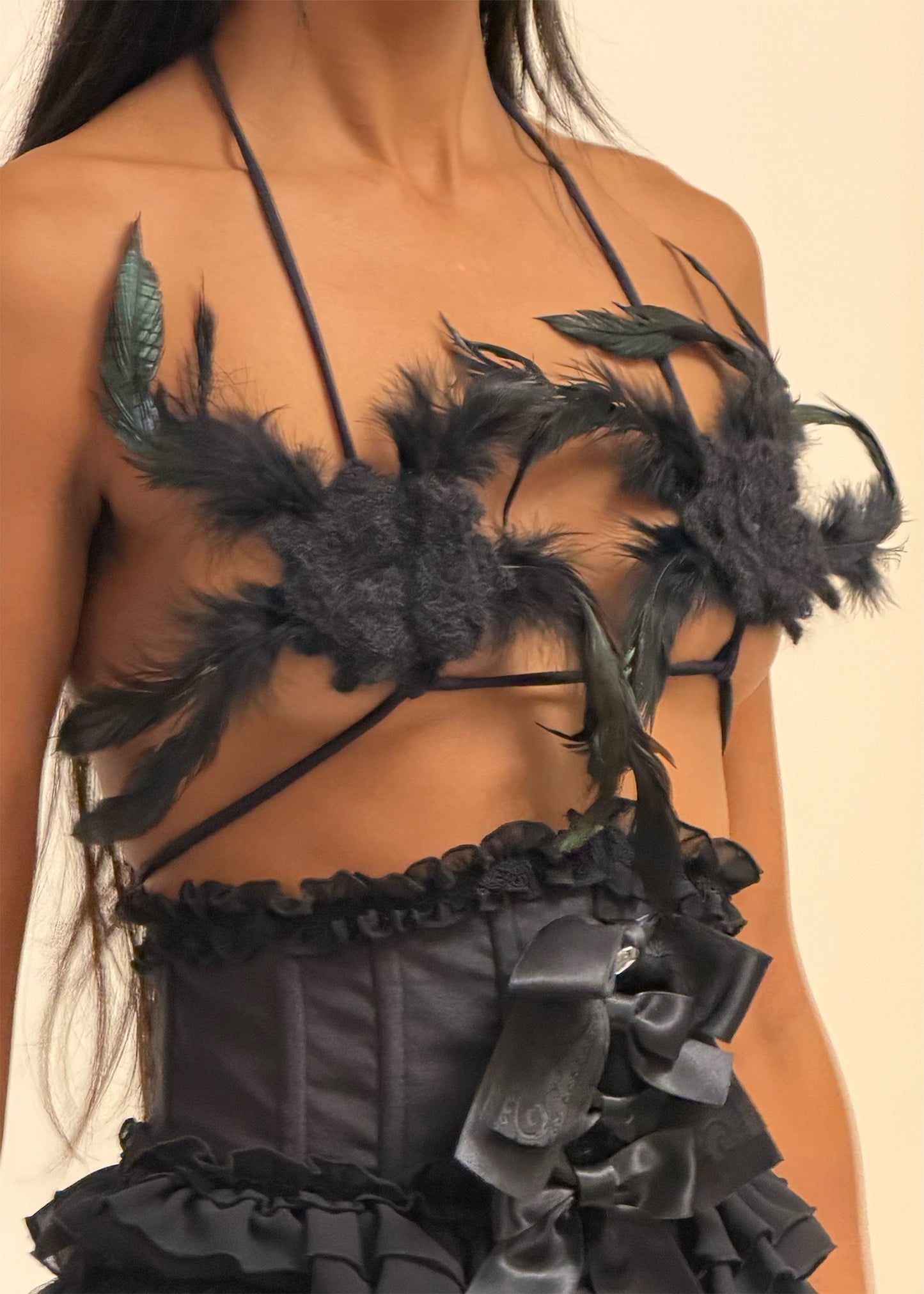 Odile Feathered Micro Bralette
