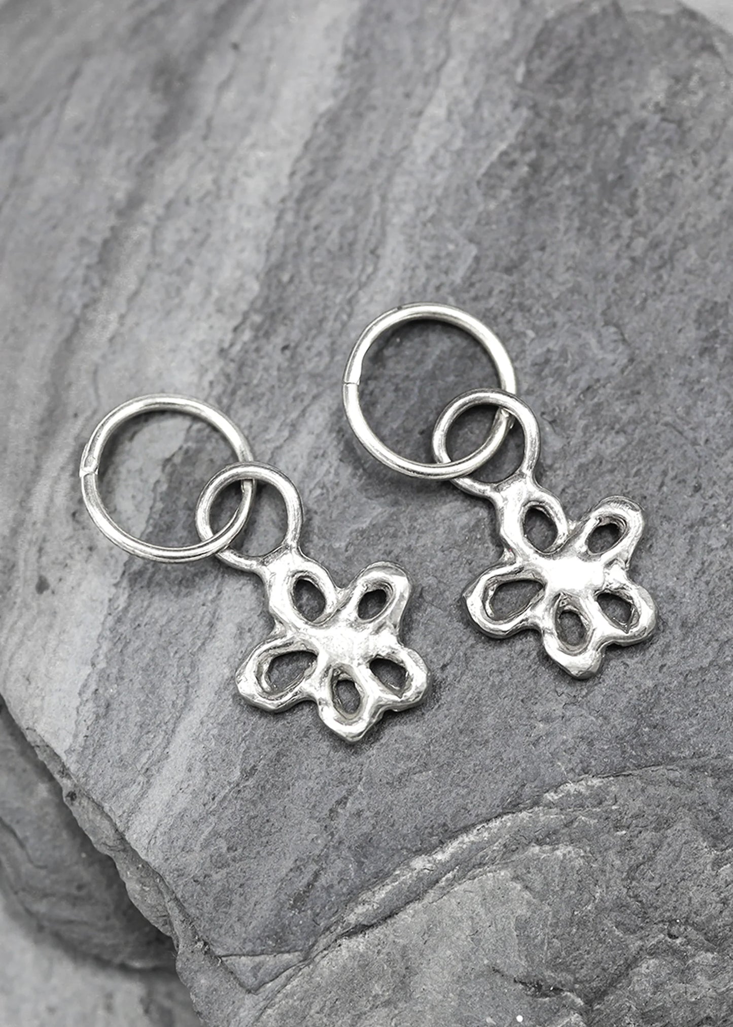 SGS Jewellery Flirty Flower Hoop Earrings