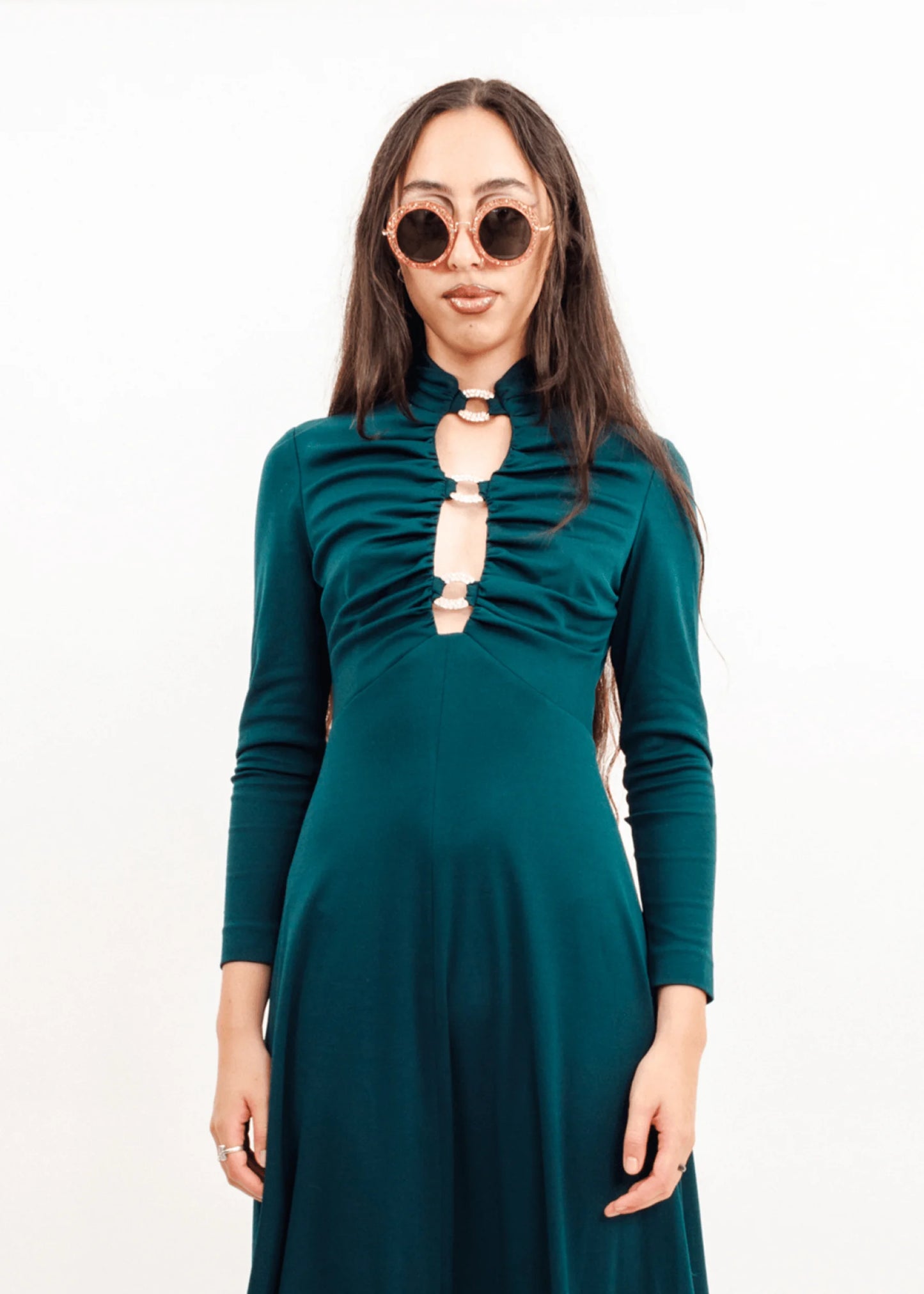 Rainbow of Sydney Forest green disco dream dress
