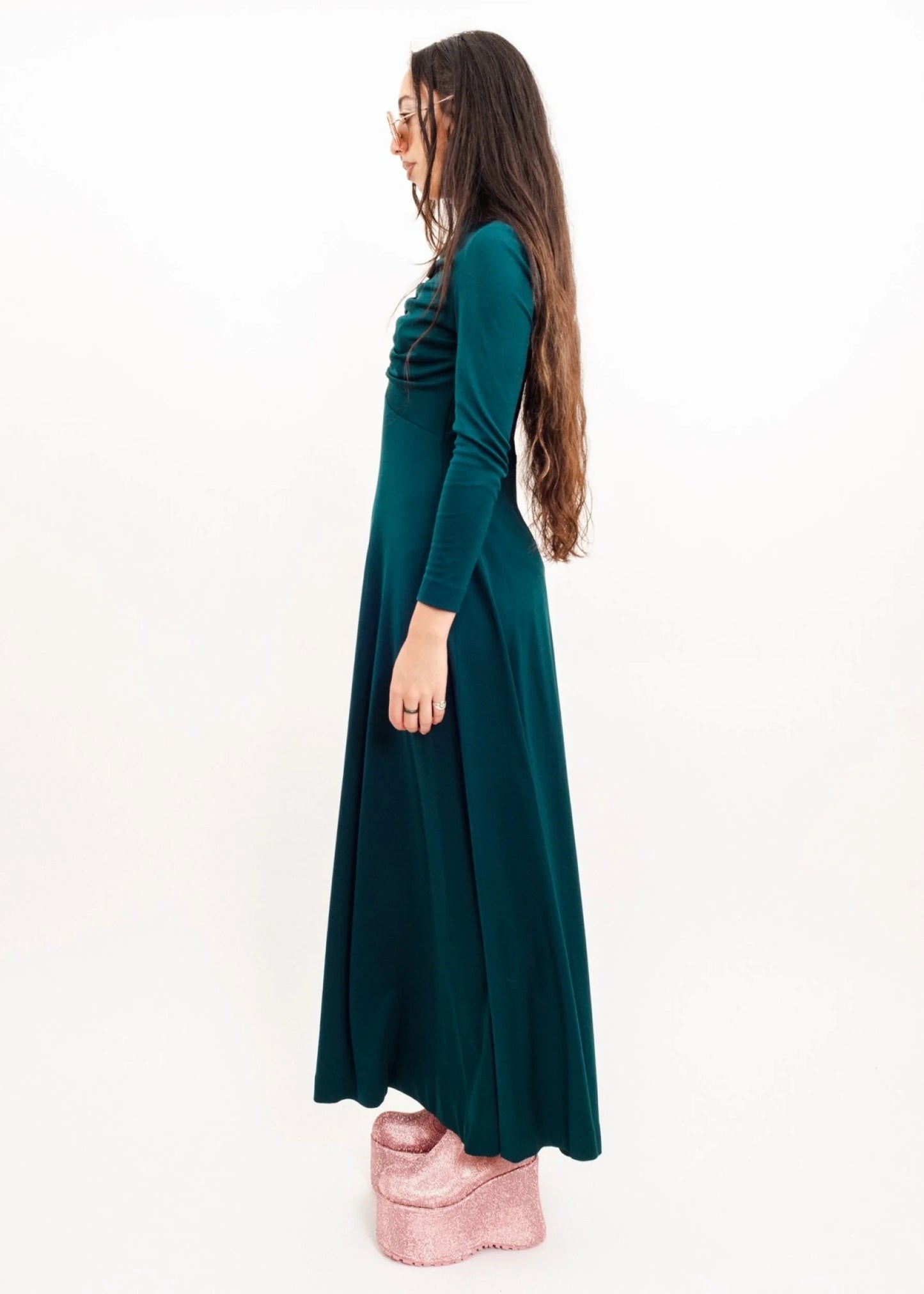 Rainbow of Sydney Forest green disco dream dress