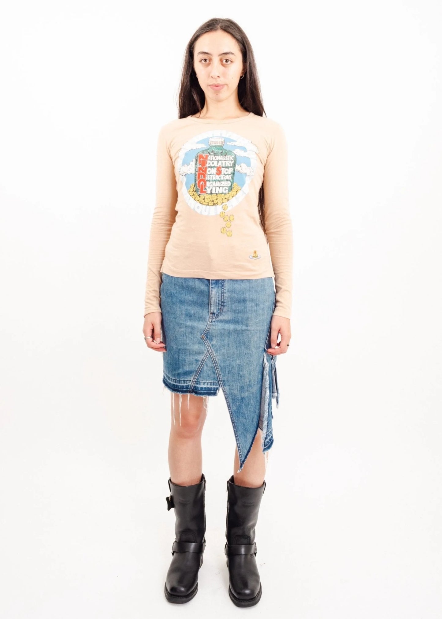 Vivienne Westwood London FW07 runway ’Ninsdol’ graphic print top