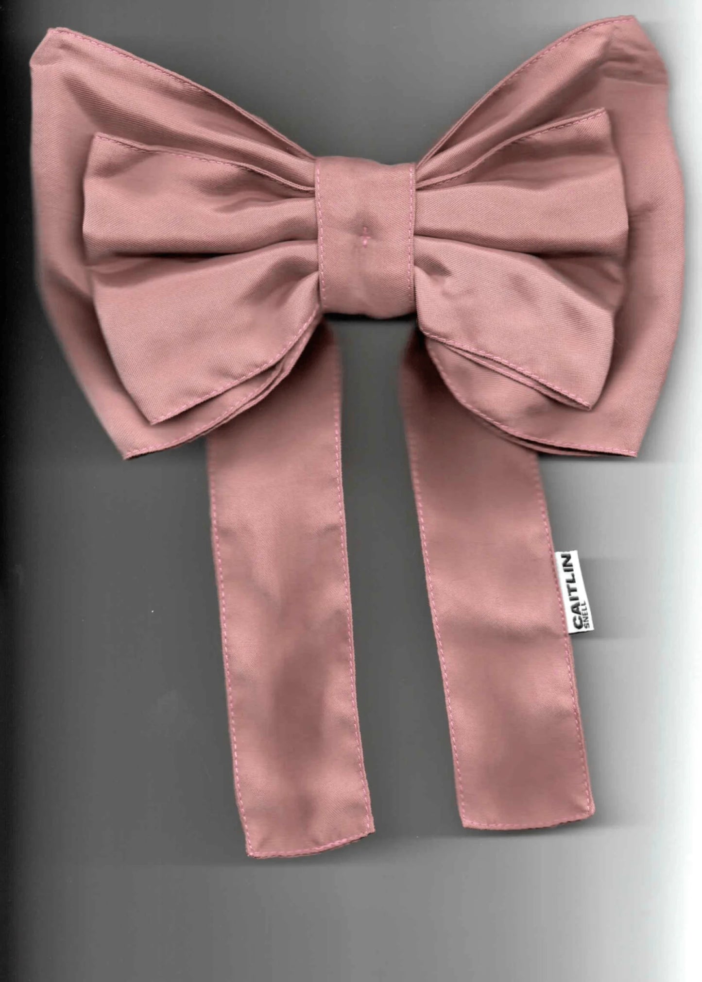 Caitlin Snell Georgie Hair Bow- Dusky pink silk *BB