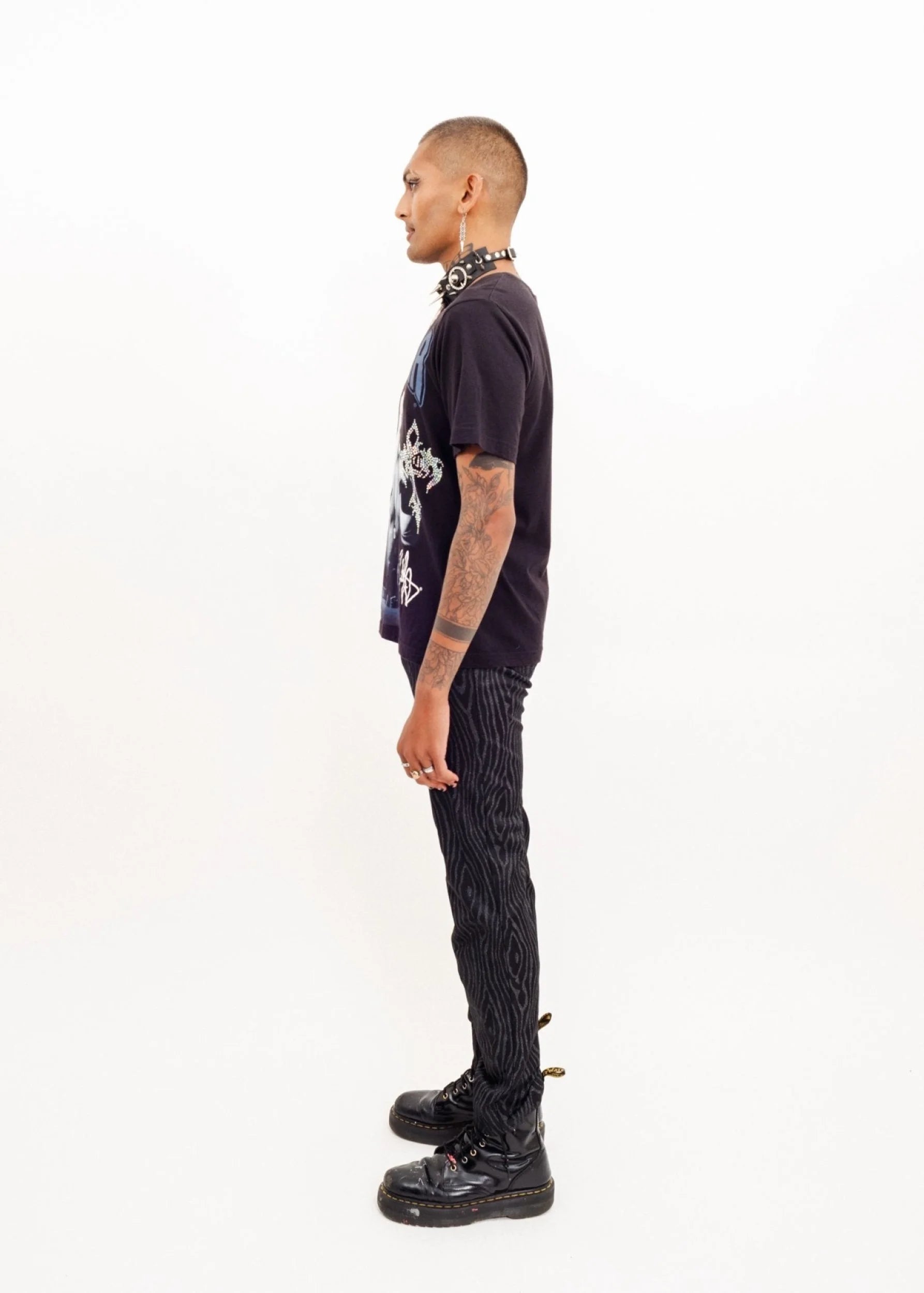 Versace Jeans Couture Glitter Woodgrain Versace party pants