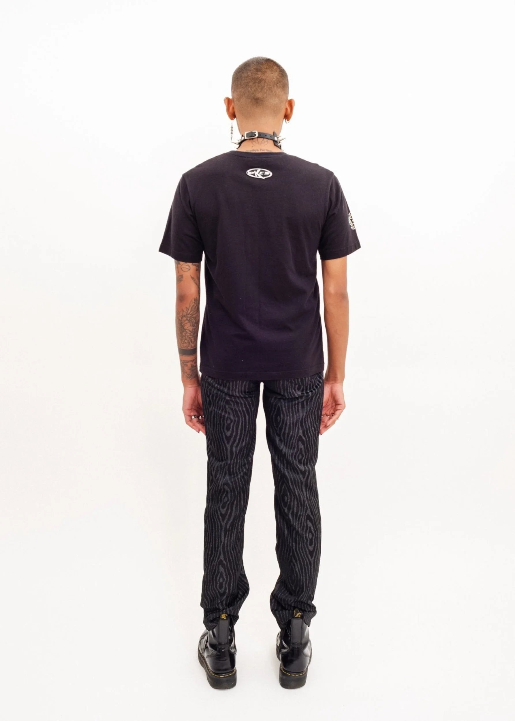 Versace Jeans Couture Glitter Woodgrain Versace party pants