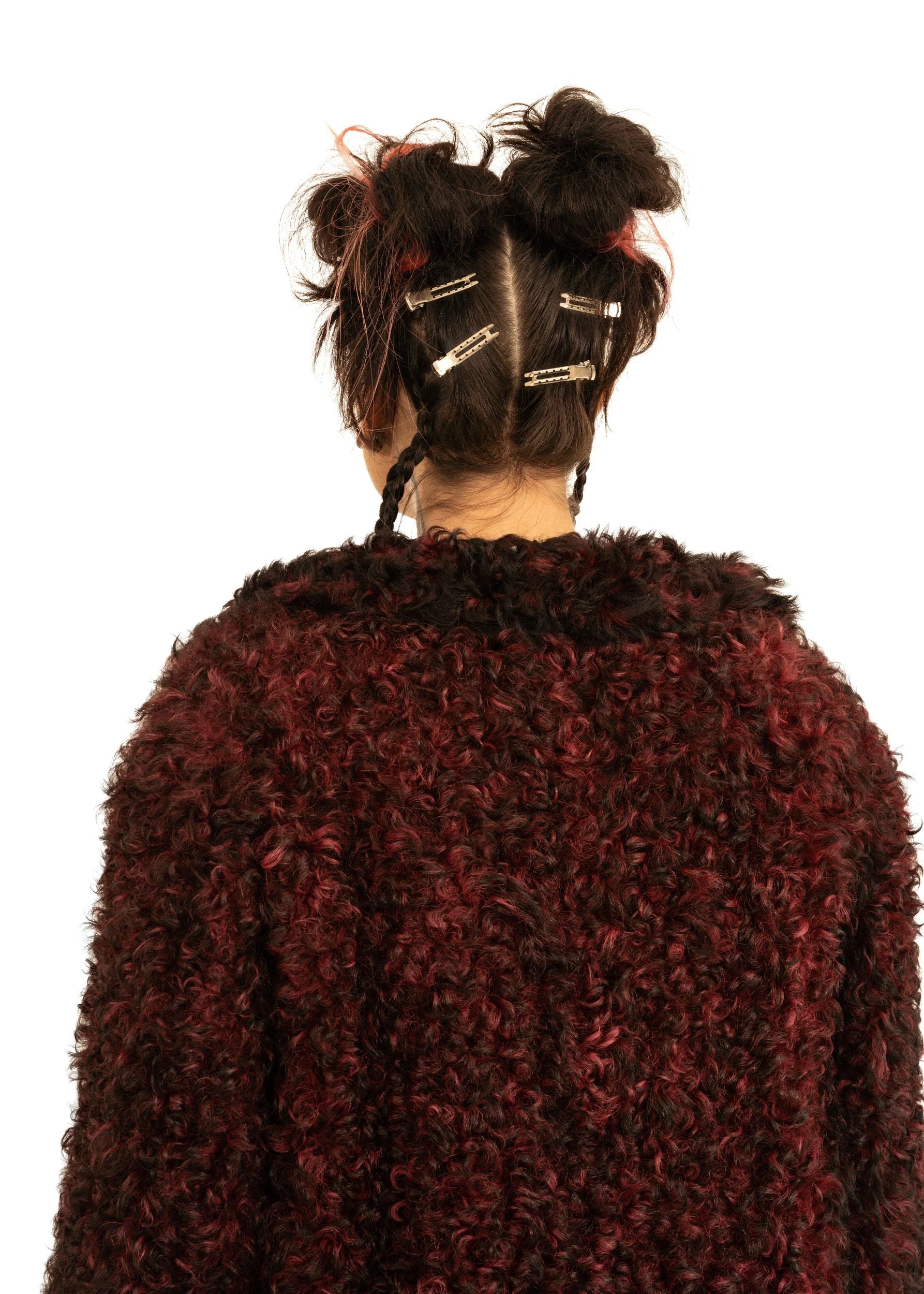 Partina Tokyo Fur Goth poodle curly fleece jacket