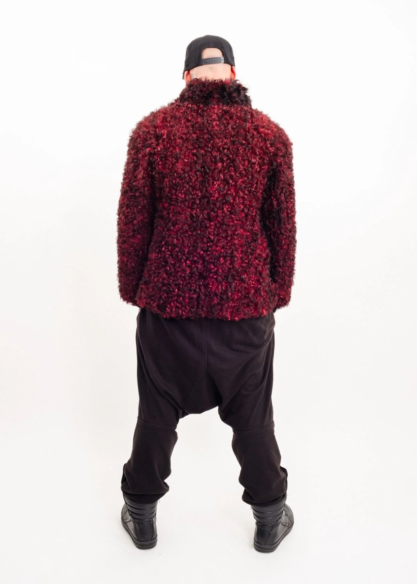 Partina Tokyo Fur Goth poodle curly fleece jacket