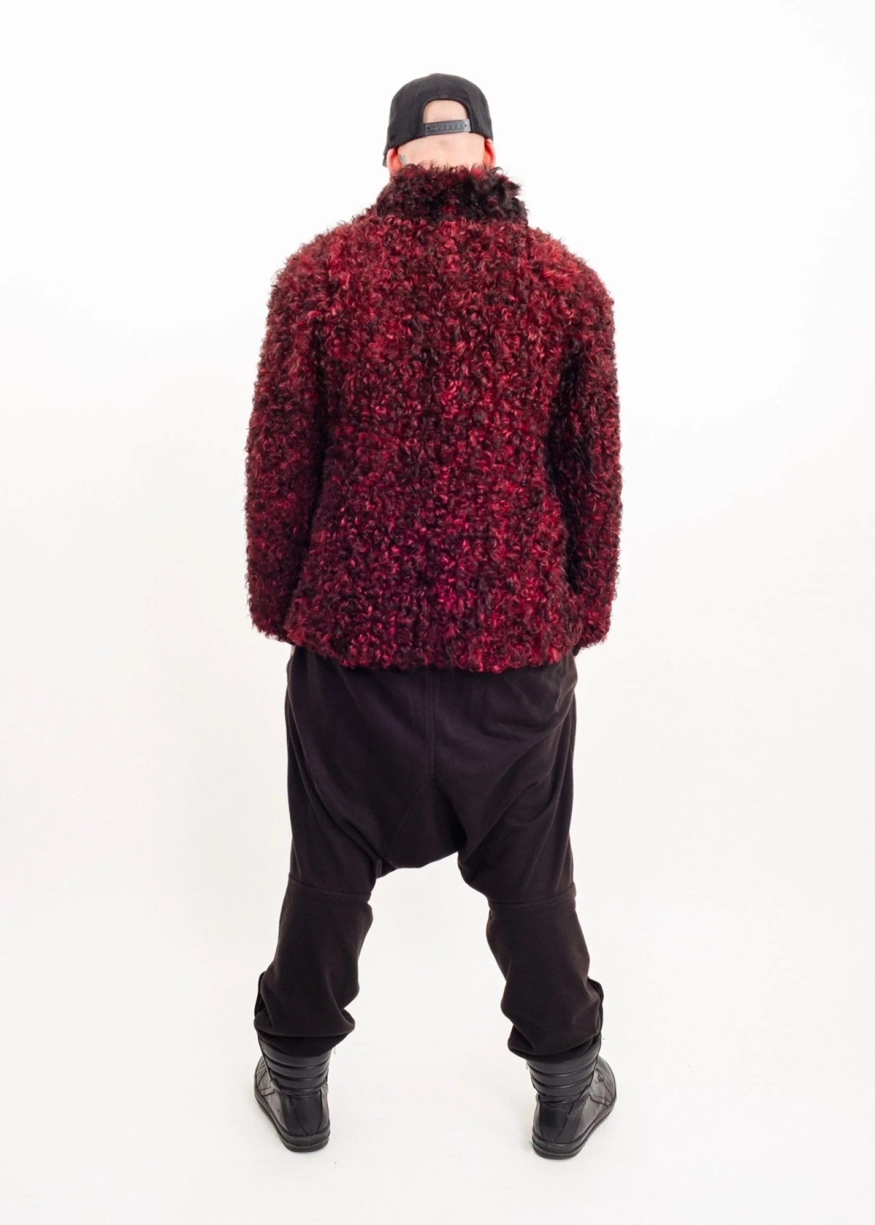 Partina Tokyo Fur Goth poodle curly fleece jacket