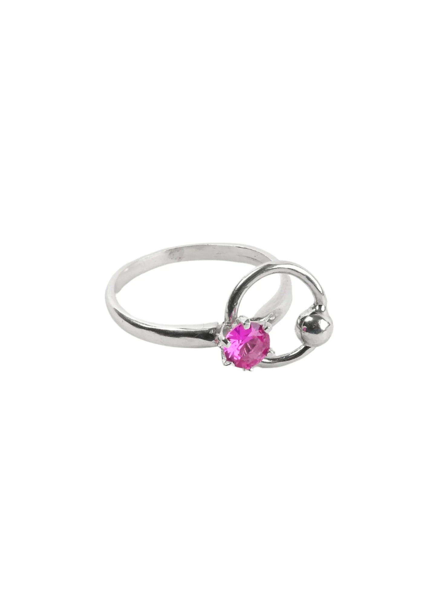 Kick in the Eye Hollywood ring- hot pink