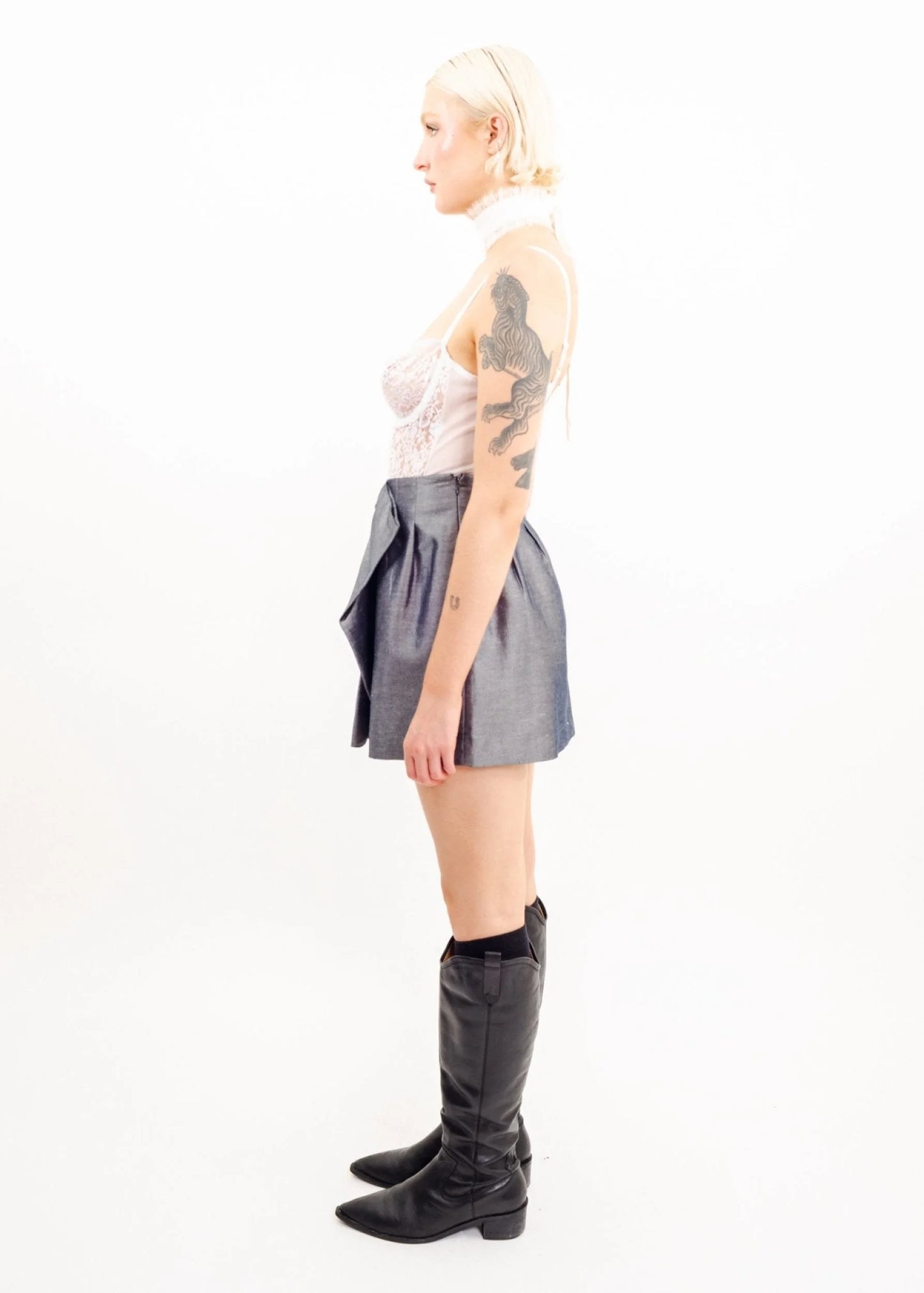 Jill Stuart Iridescent mini skirt with bow detail