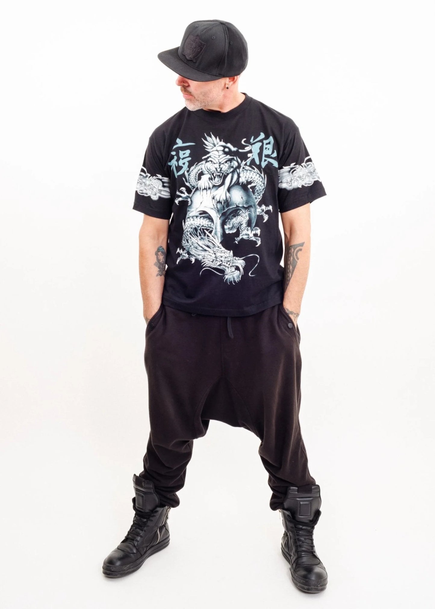 Red Rock of the T-shirts Japanese dragon tattoo graphic t-shirt