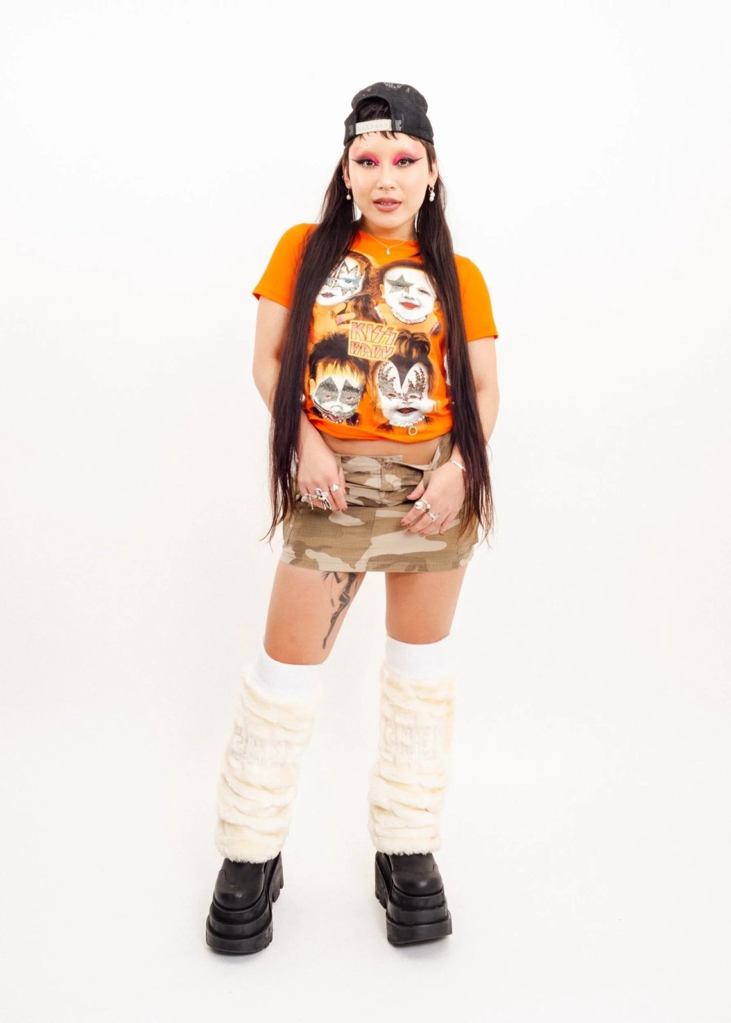 Heavy Metal Kiss Baby Tee #4