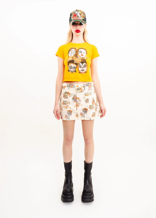 Baby Grace Kiss punk baby ultra crop tee