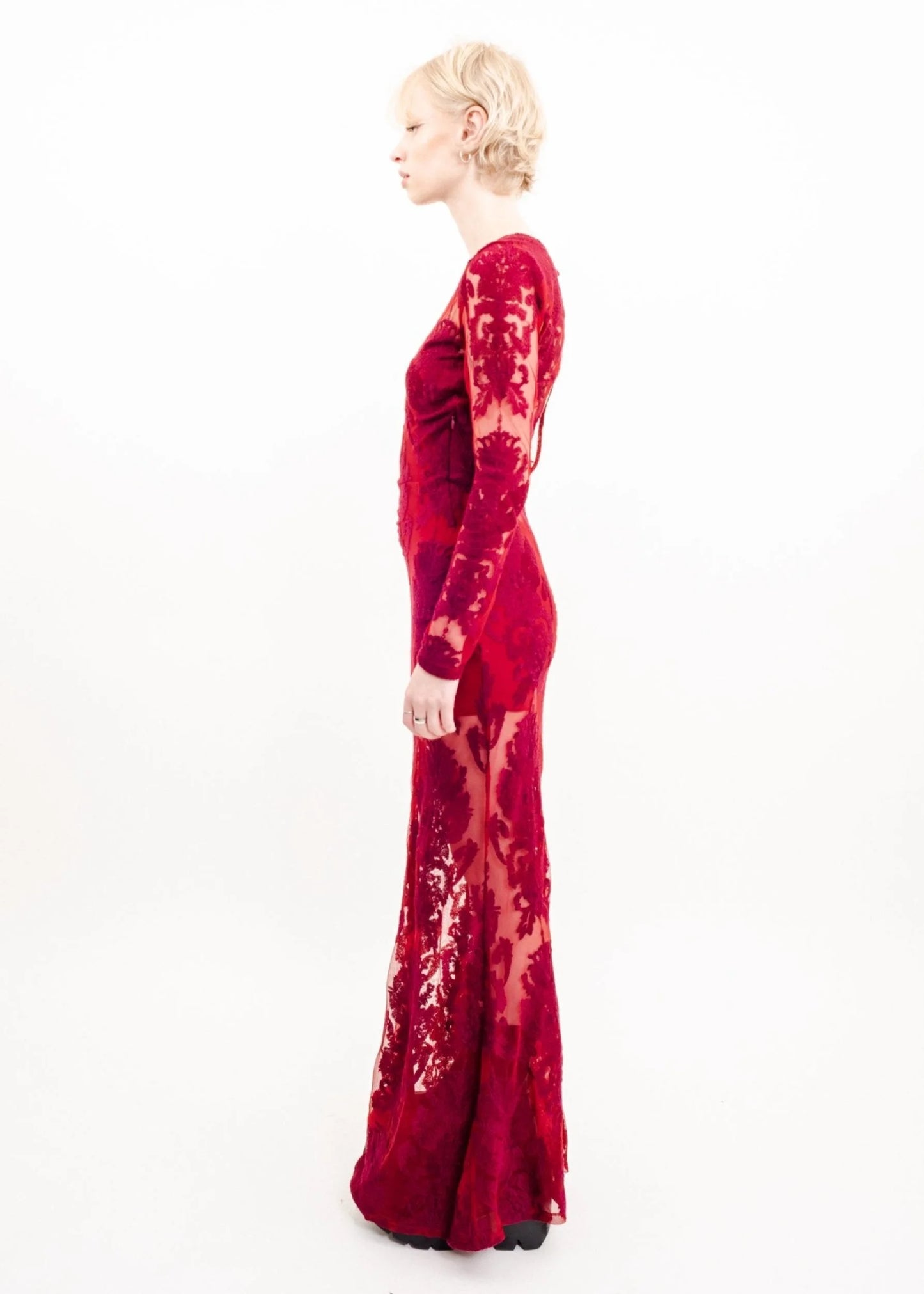 For Love & Lemons Lace gown with slip