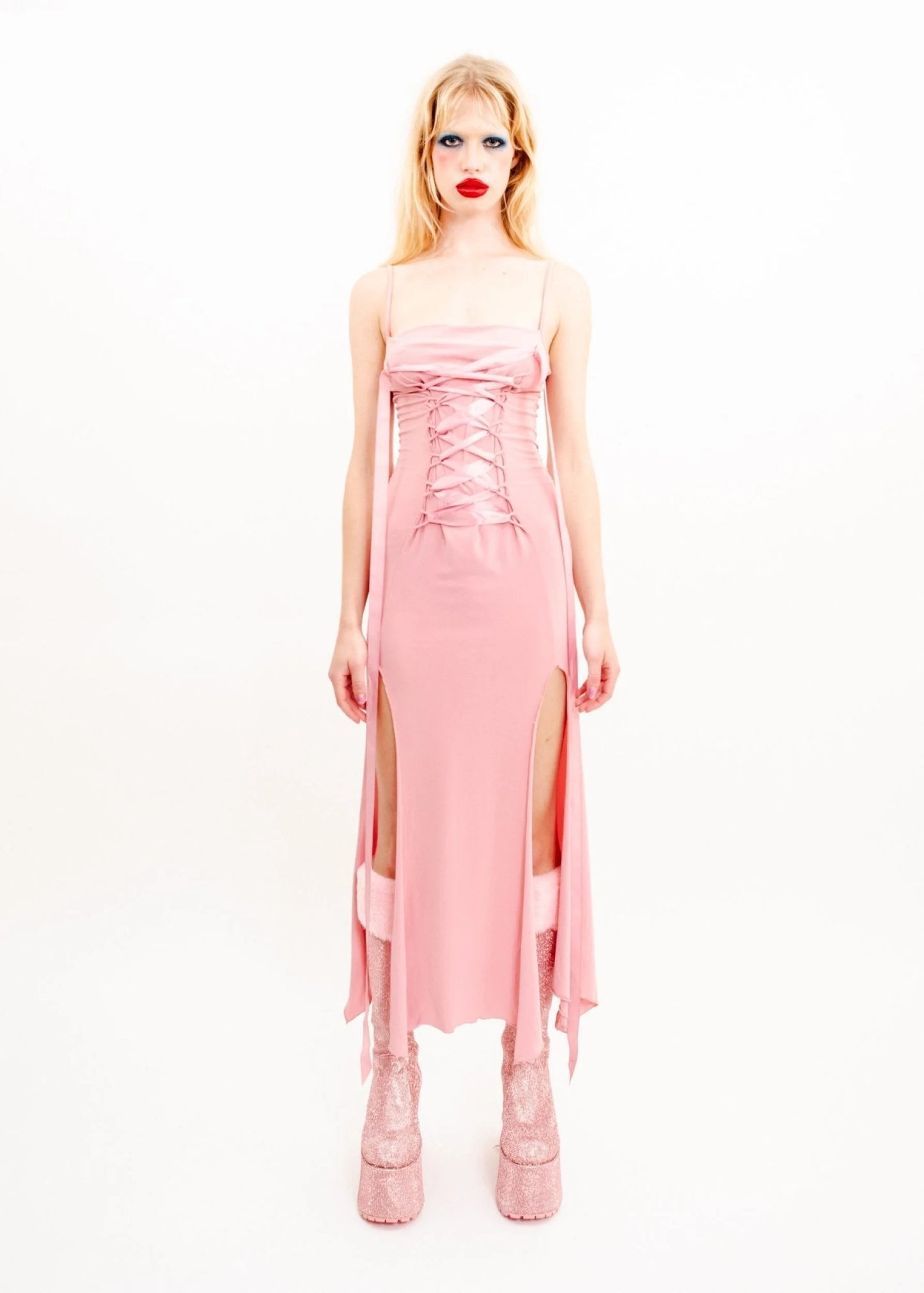 Truelight Clothing U.S.A Lace up corset gown