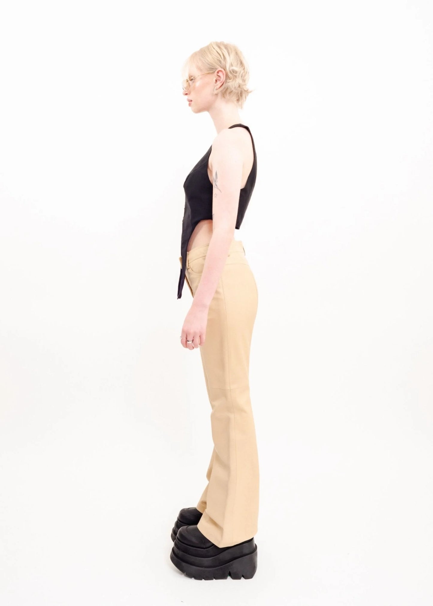 DKNY Leather flares