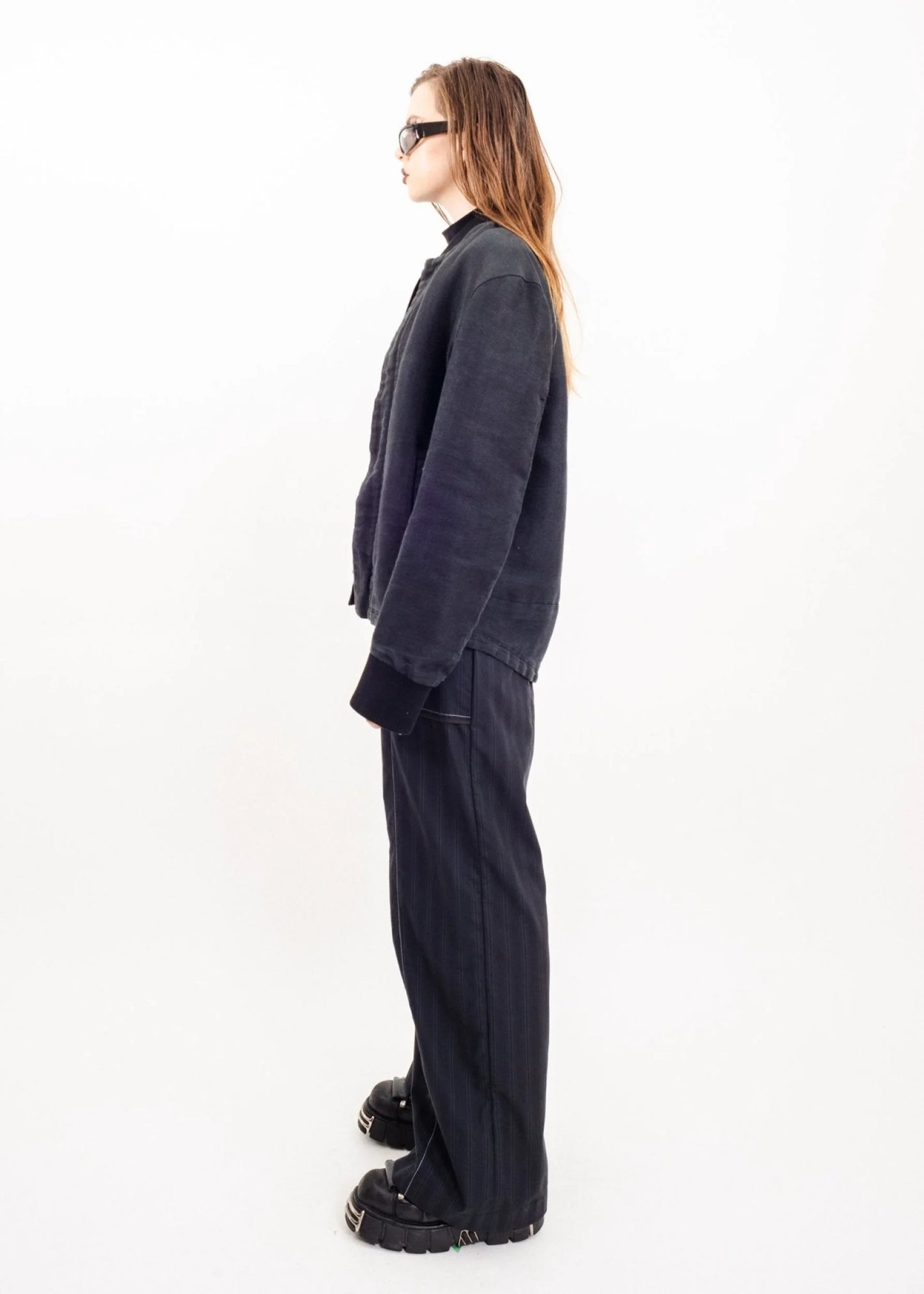 Number (Nine) Linen bomber jacket