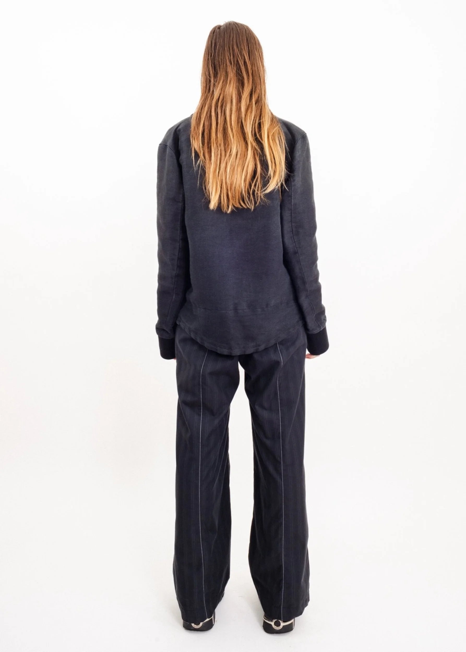 Number (Nine) Linen bomber jacket