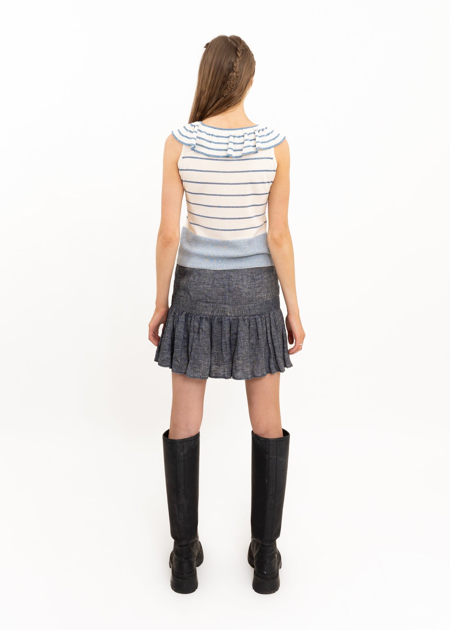 See by Chloé Linen drop waist mini skirt Bizarre Bazaar