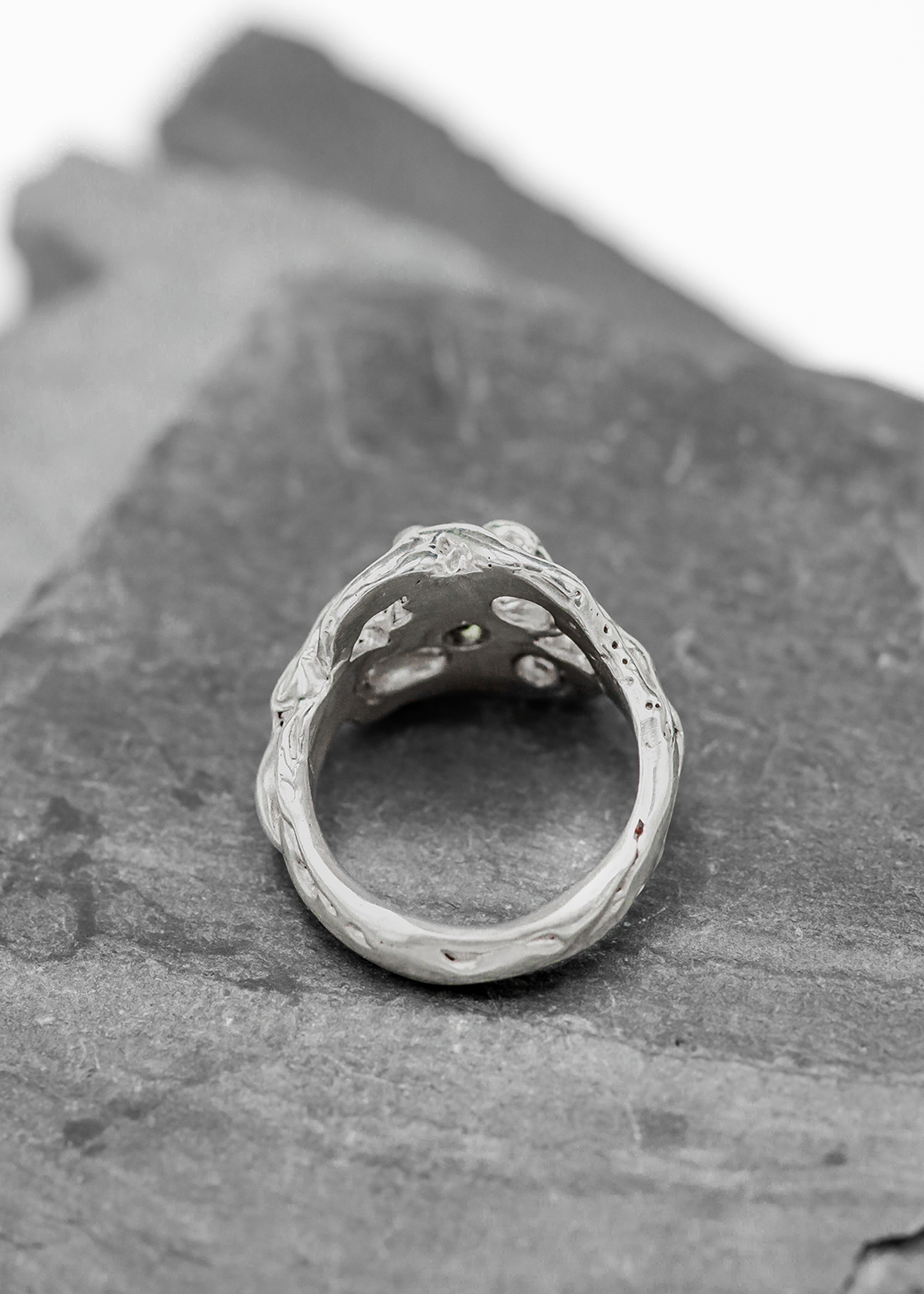 Mothmade Jewels Little Tree Stump ring Bizarre Bazaar