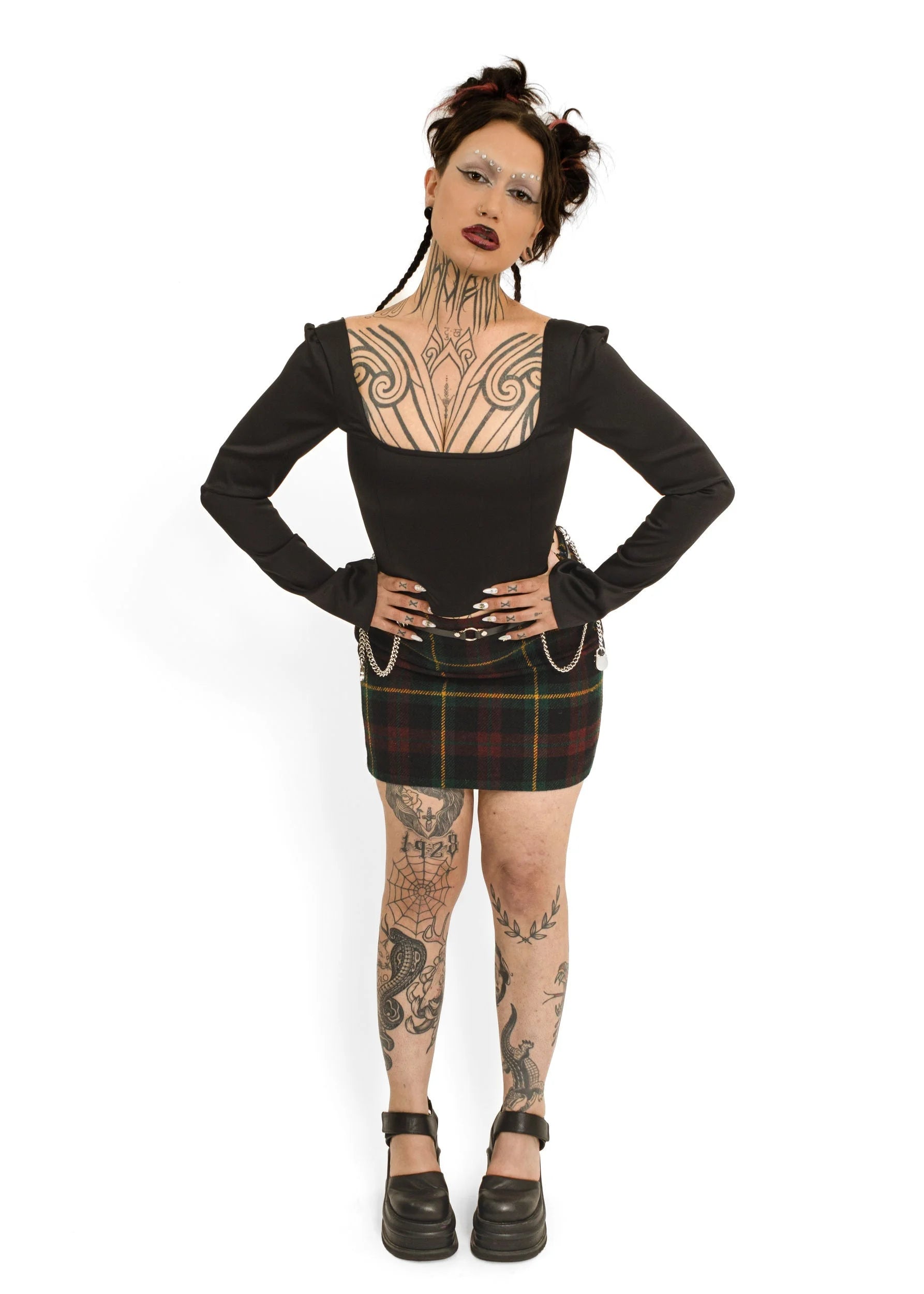 Tansey Long sleeve corset top