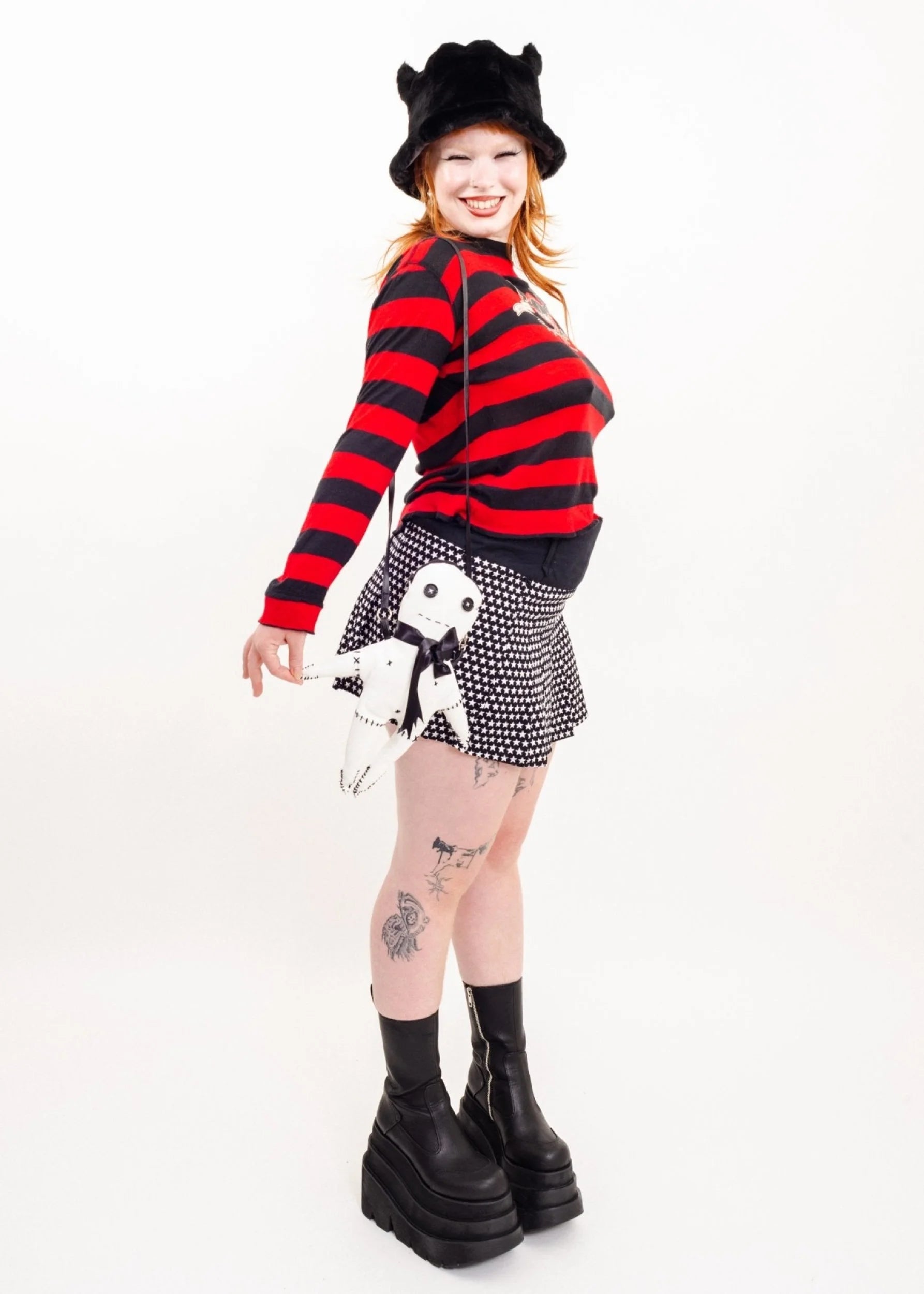 Bizarre Bazaar Mall crawler star print mini skirt