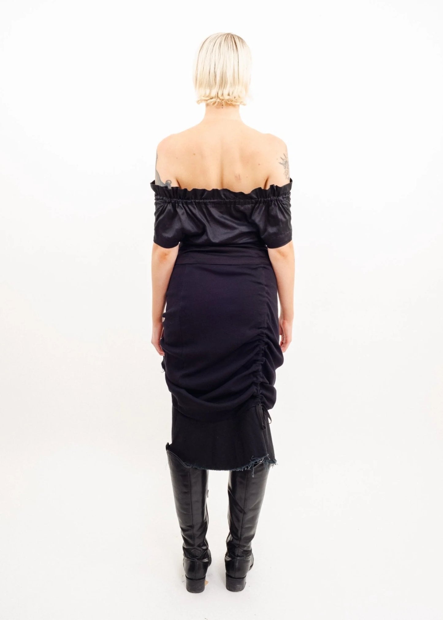 Vivienne Westwood Red Label Off shoulder drawstring peasant top