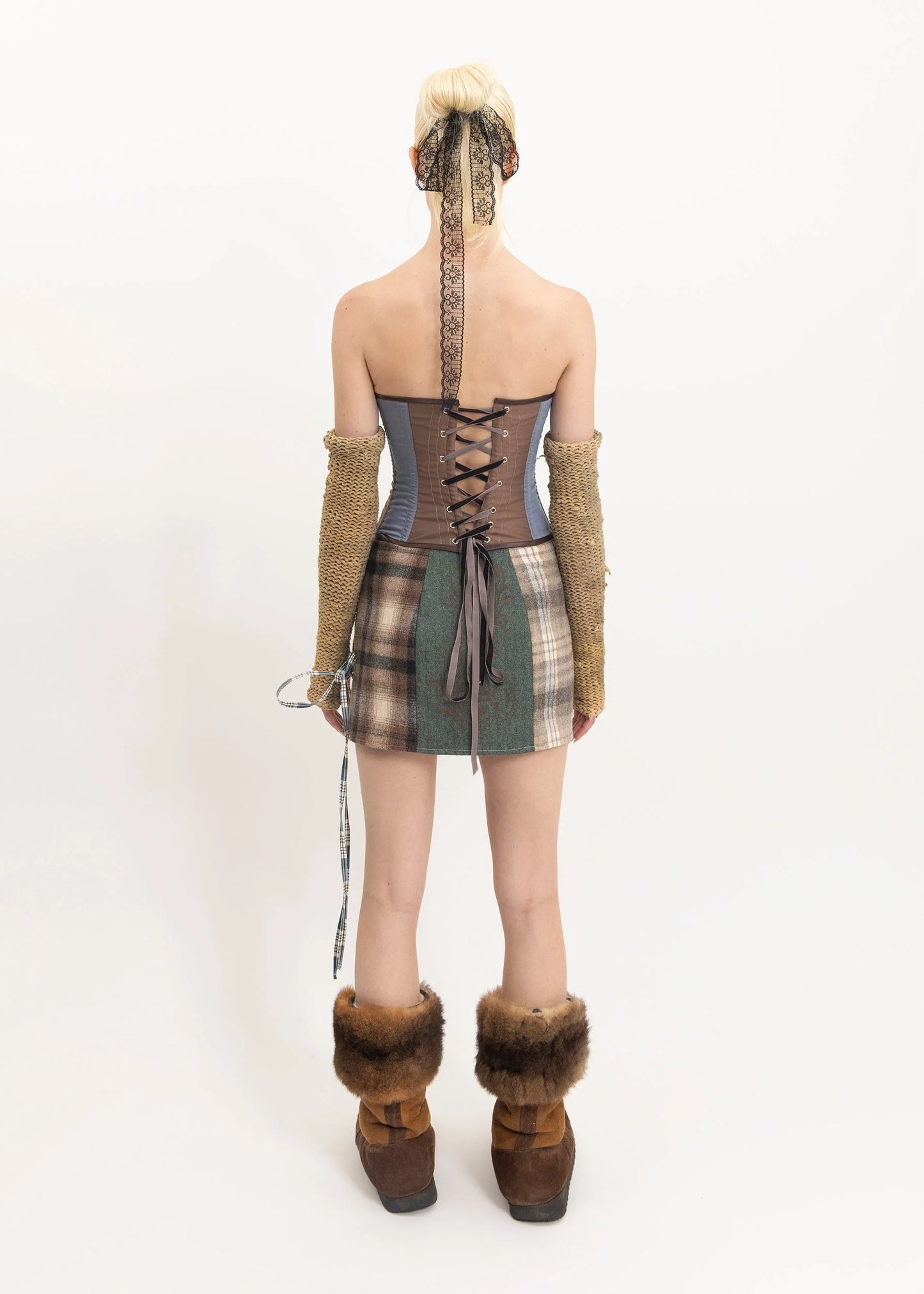 Laurence Sabrine x Banshee Mash Mini Skirt- size 1 (6-8)