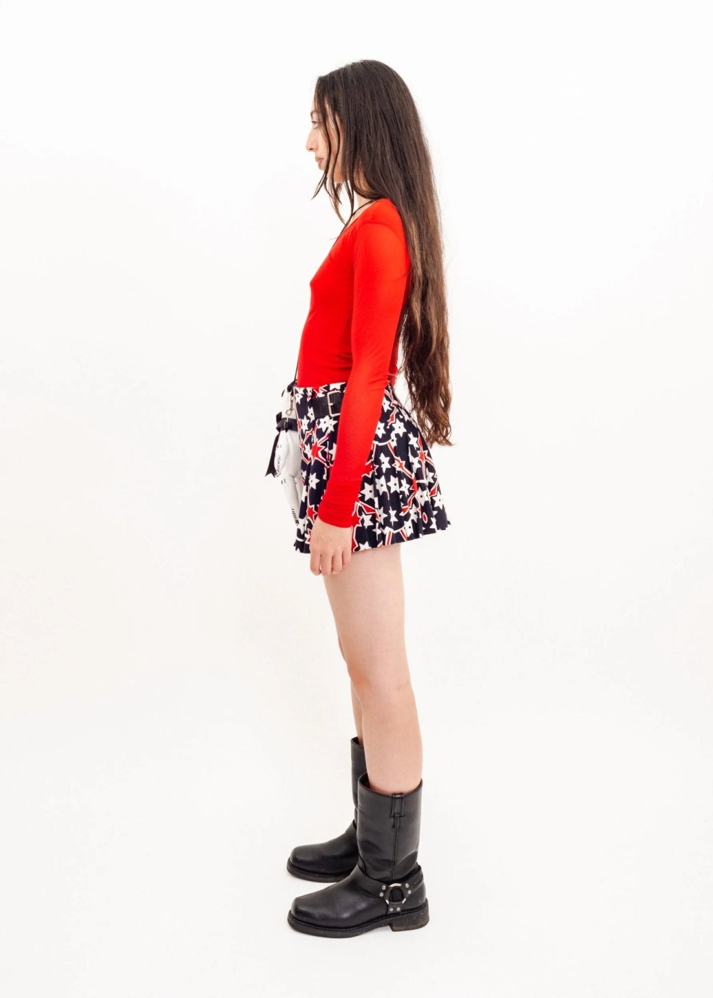 World Mesh top with ultra long arms