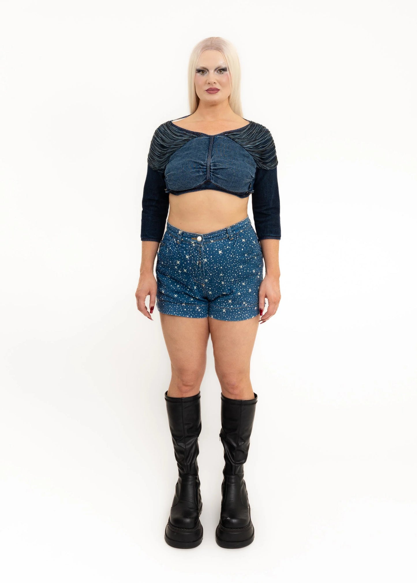 Vivienne Westwood Red Label Milky Way print denim shorts