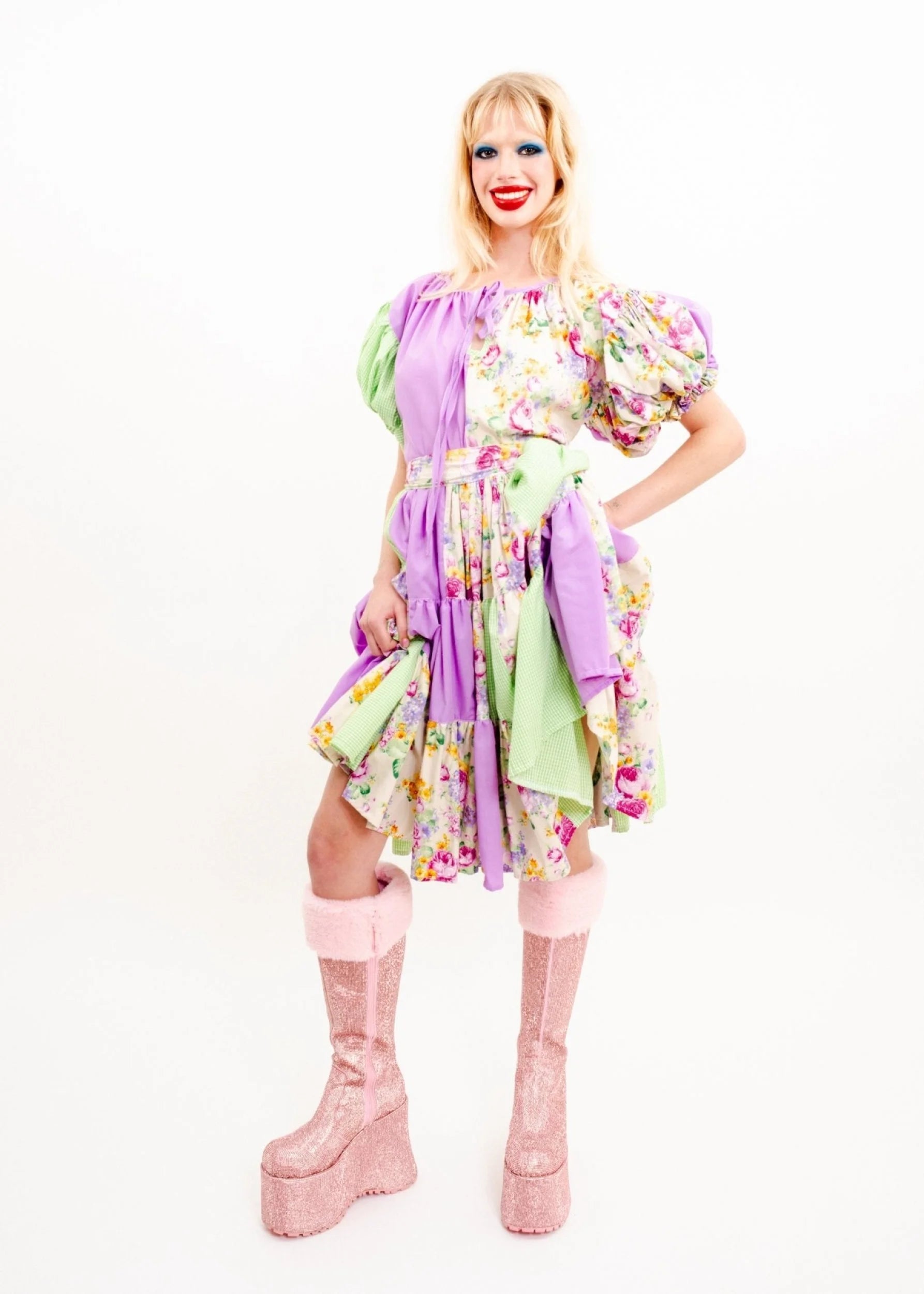 Jojo The Label Mini Blossom Patchwork Dress