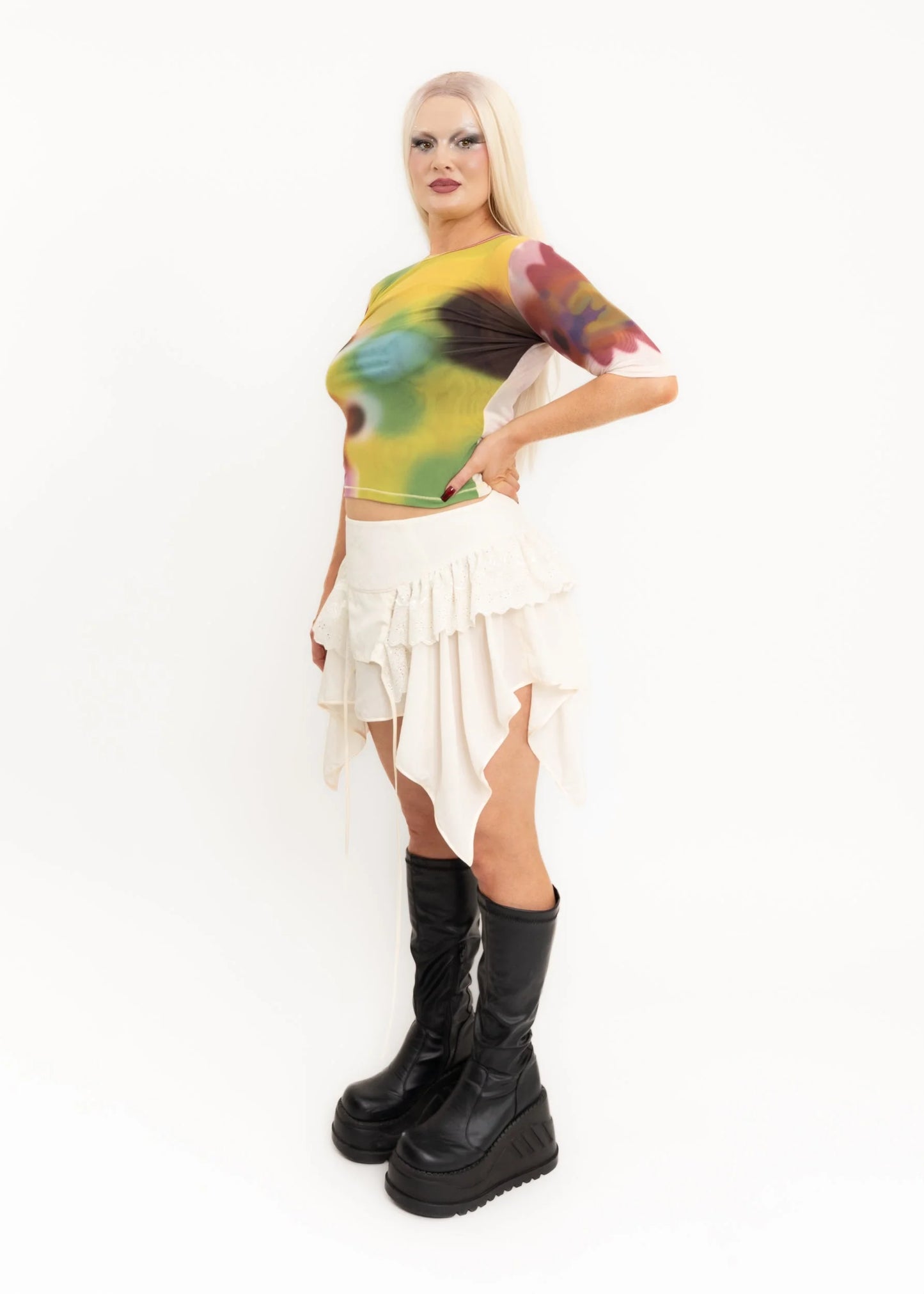Age of Aquarius Odessa Skirt- Cream