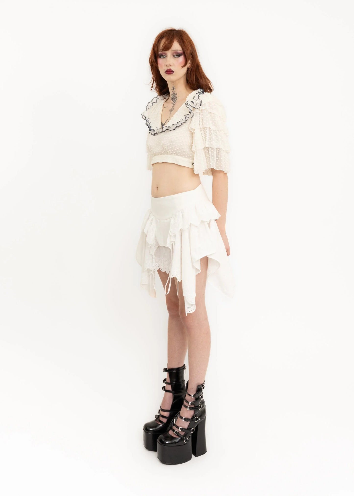 Age of Aquarius Odessa skirt- White