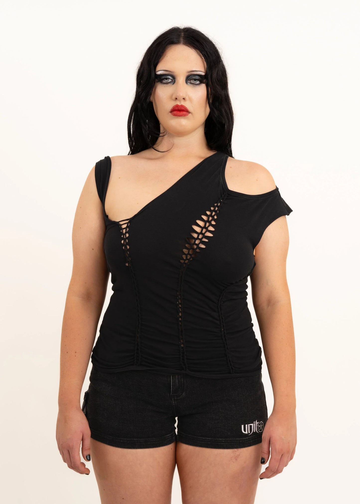 Banshee Off Shoulder Braided Top (size 12-14)