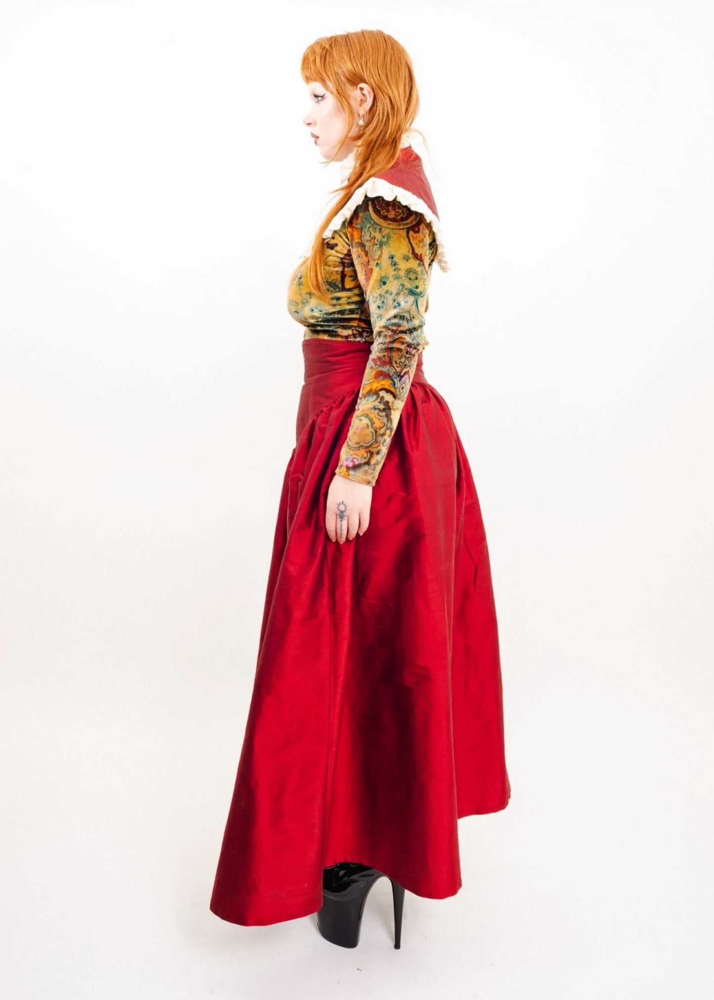 Depth of Scye Paisley velvet top