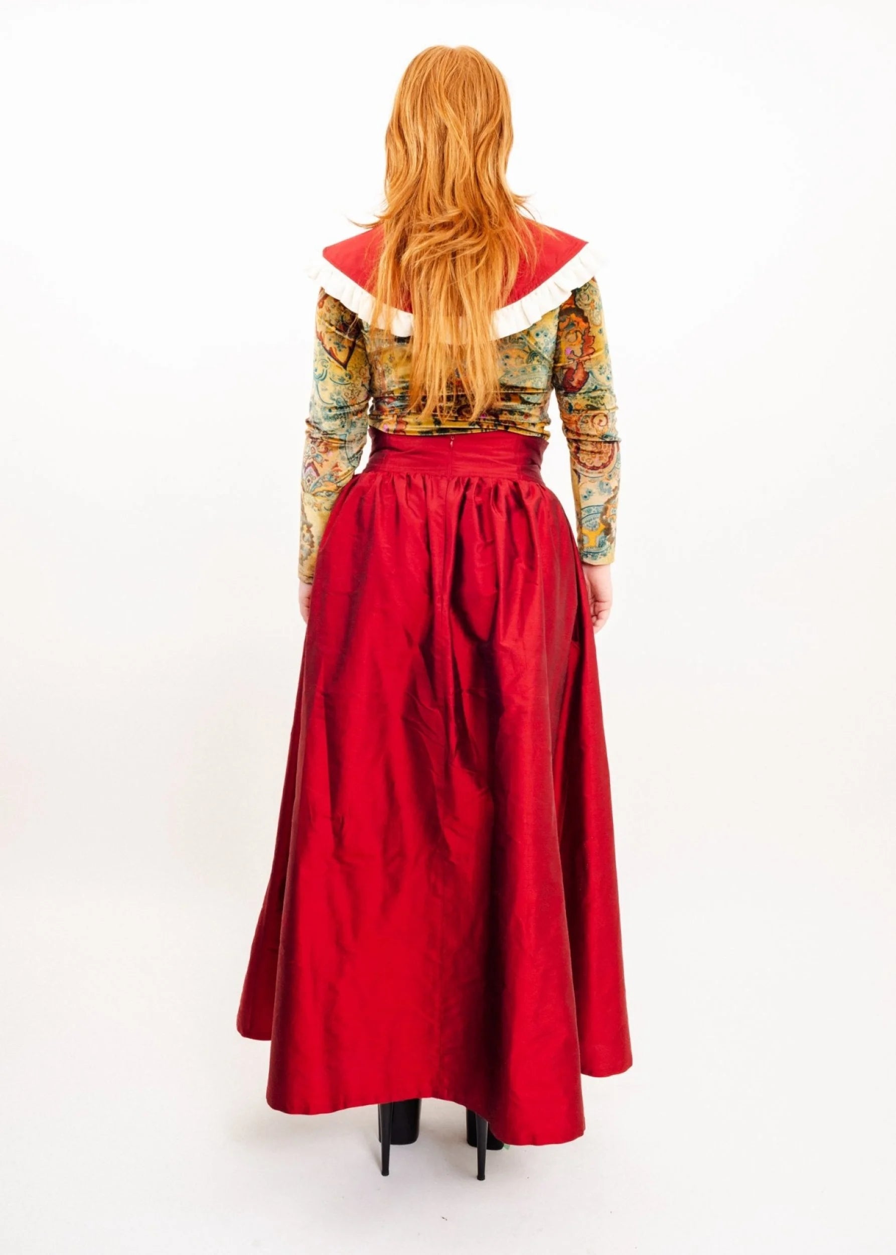 Depth of Scye Paisley velvet top