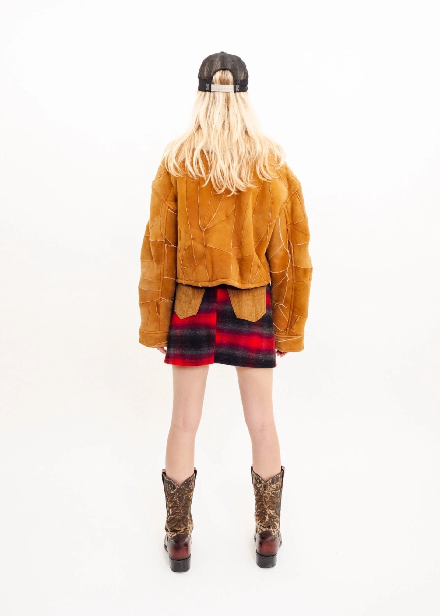 Bizarre Bazaar Patchwork shearling jacket