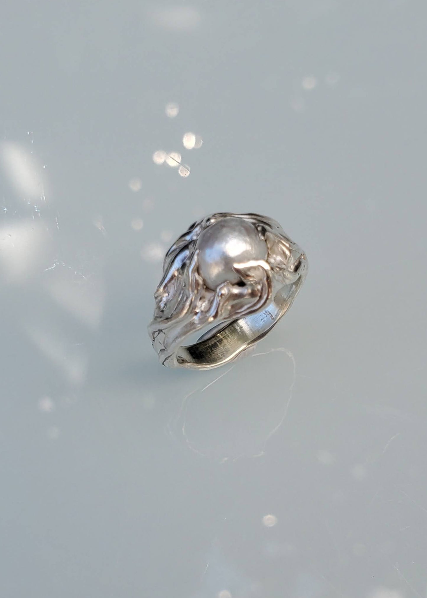 Pearl Swirl Ring #1