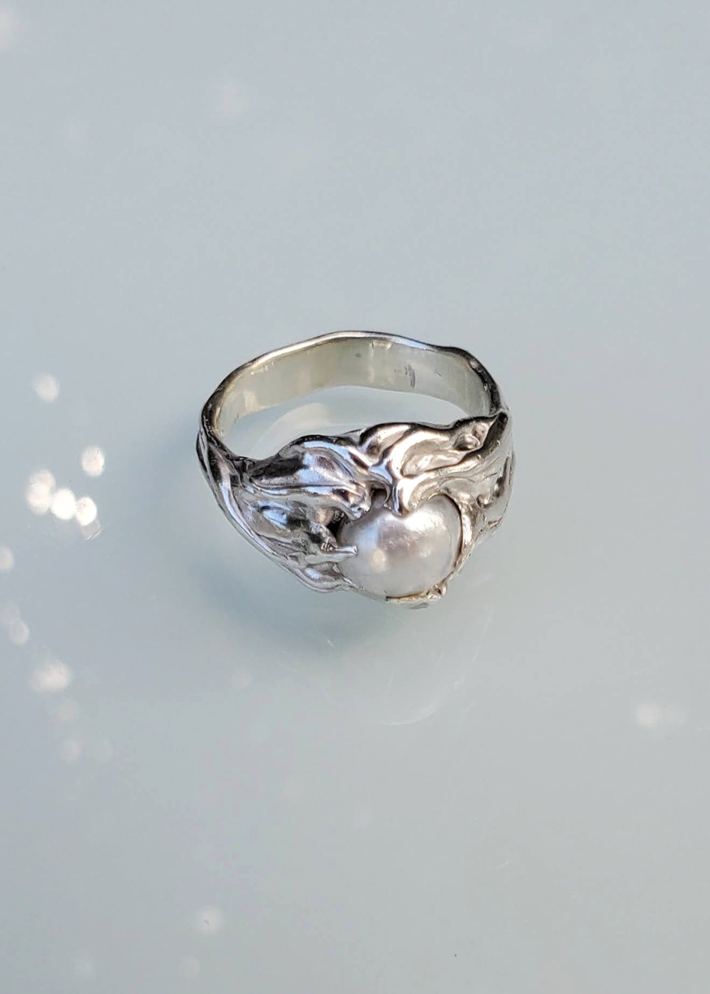 Pearl Swirl Ring #1