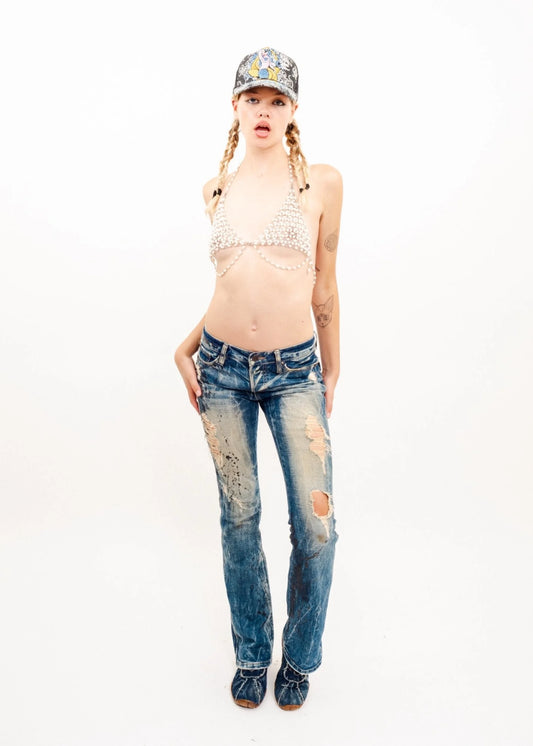 Abigail Steel Chains Perla Bikini Top