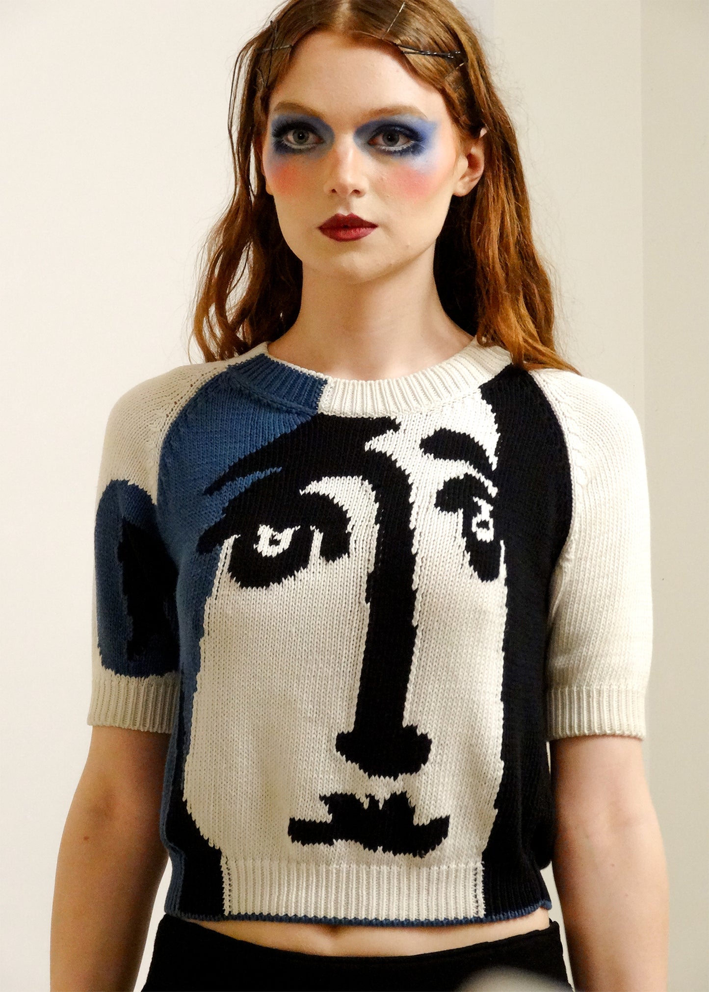 Picasso Intarsia Knit Tee